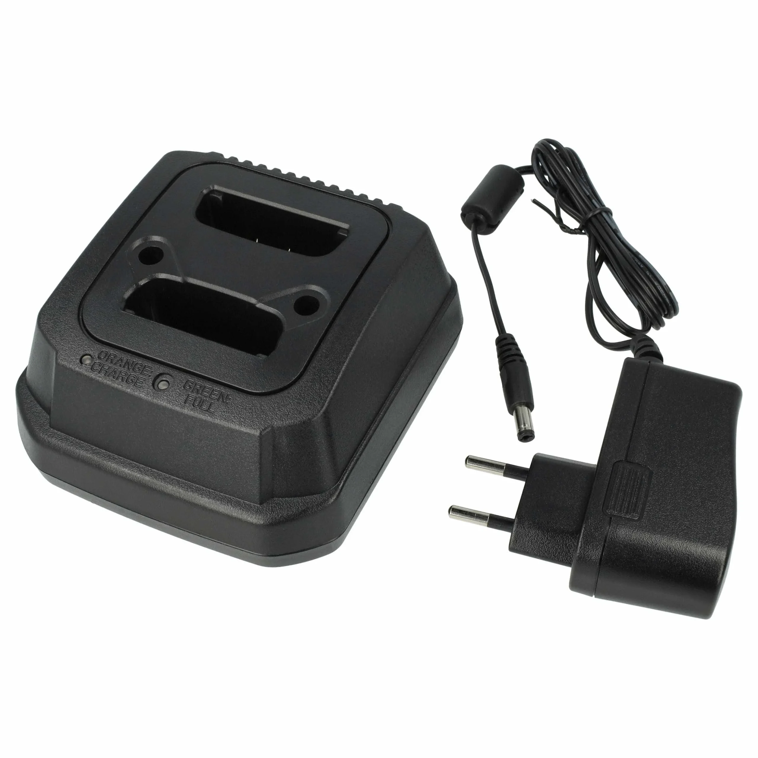 Chargeur double + Câble remplace Motorola PSM7558A, PS000469A02, NNTN7558A Motorola pour radio, 15V, 0.8 A - Batteries