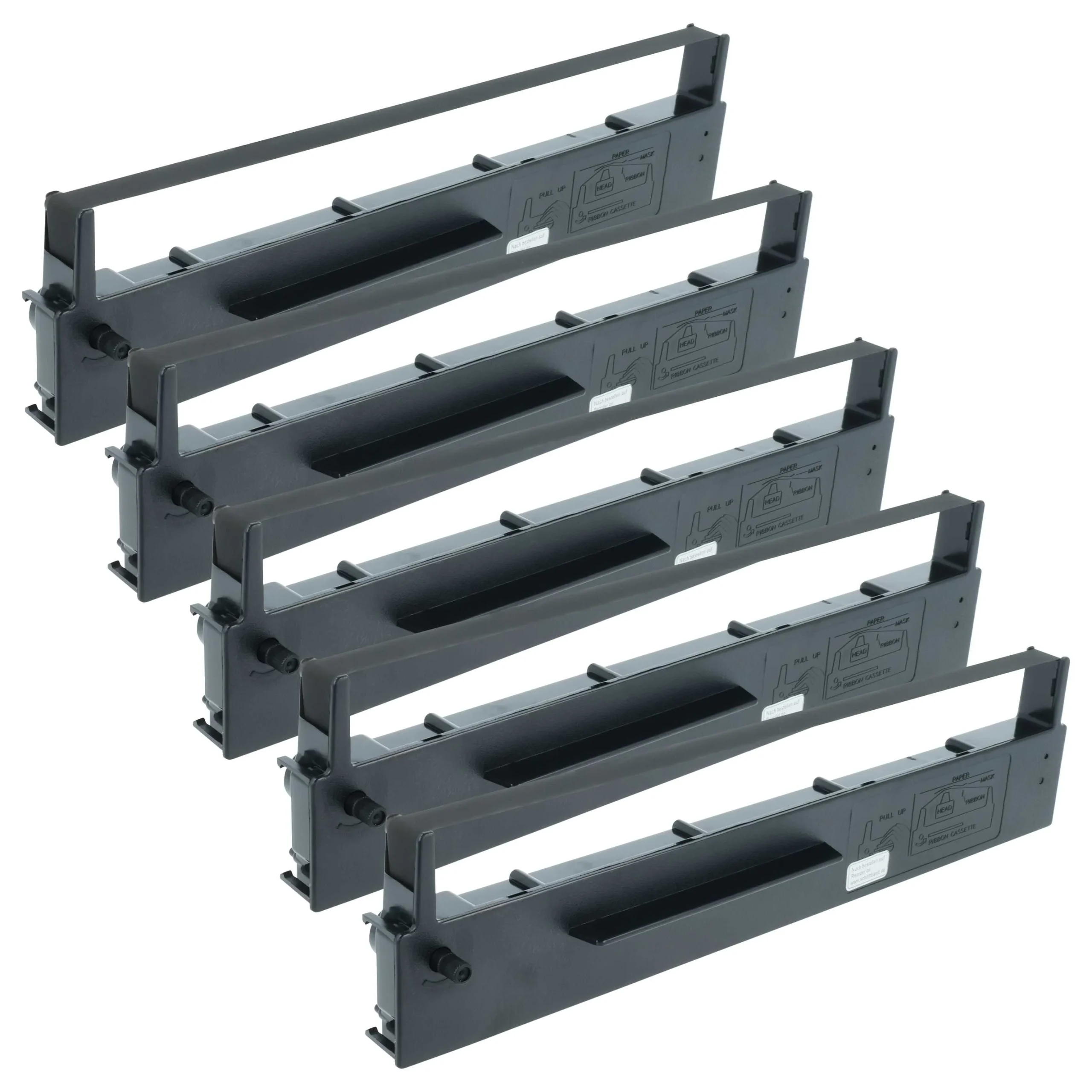 5x Ruban encreur remplace Seiko SP800 pour imprimante matricielle / étiquette - noir