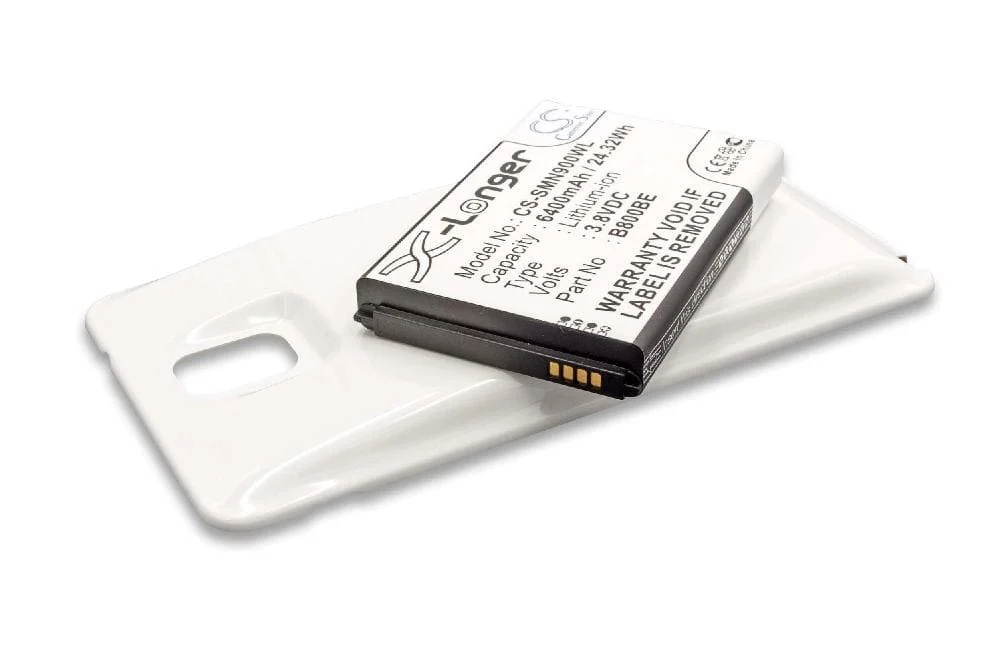 Batterie remplace Samsung B800BE téléphone portable Samsung - 6400mAh 3,8V Li-ion + boîtier de protection