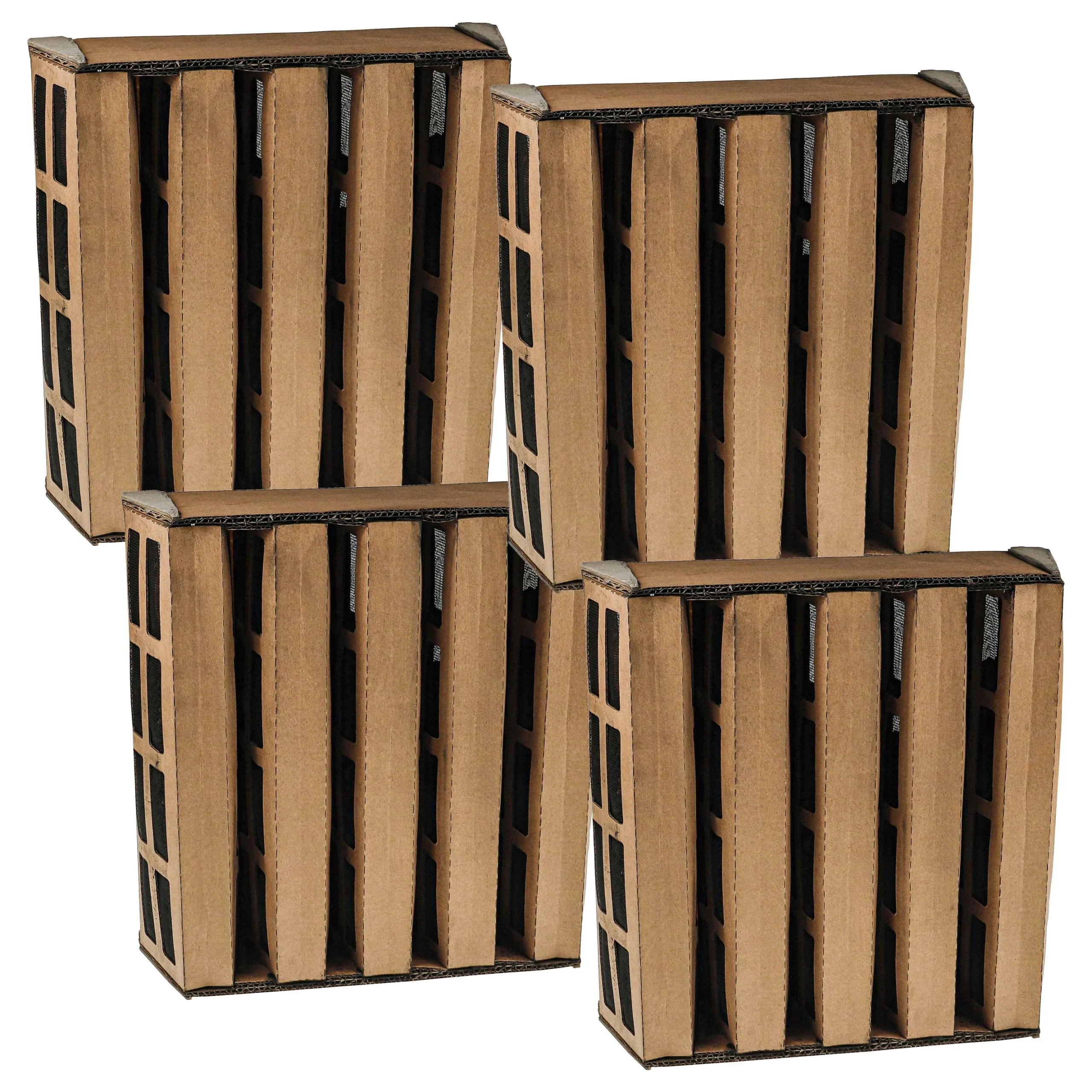 4x Filtre anti-gaz et odeur remplace IQAir 102181000, V5-Cell pour épurateur - carton / fibre de carbone