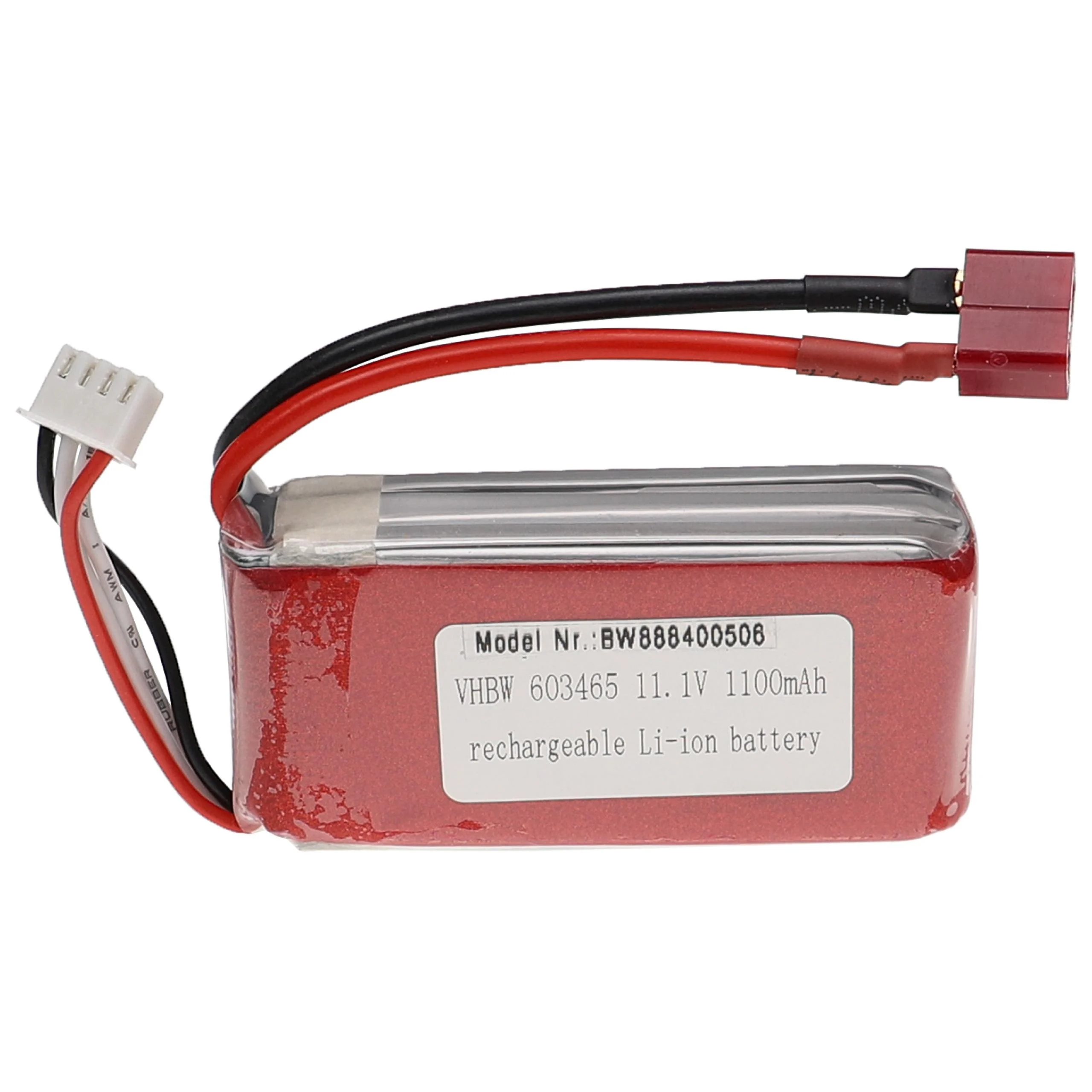 Batterie modèle radio-télécommandé - 1100mAh 11,1V Li-polymère, T-connecteur AWG16