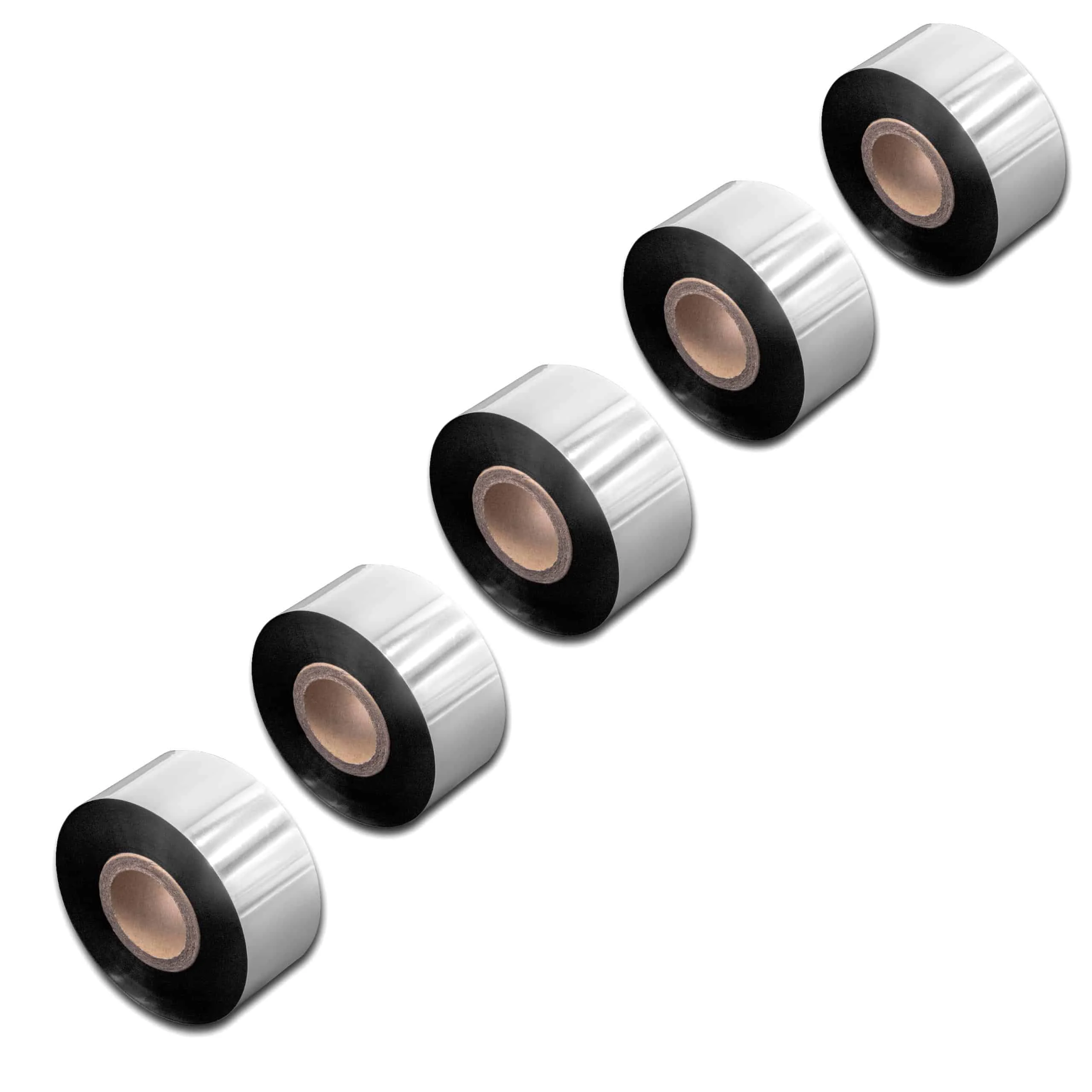 5x Ruban de transfert thermique pour imprimante Godex, Printronix, TSC, Valentin - 30 mm x 300 m, résine/cire