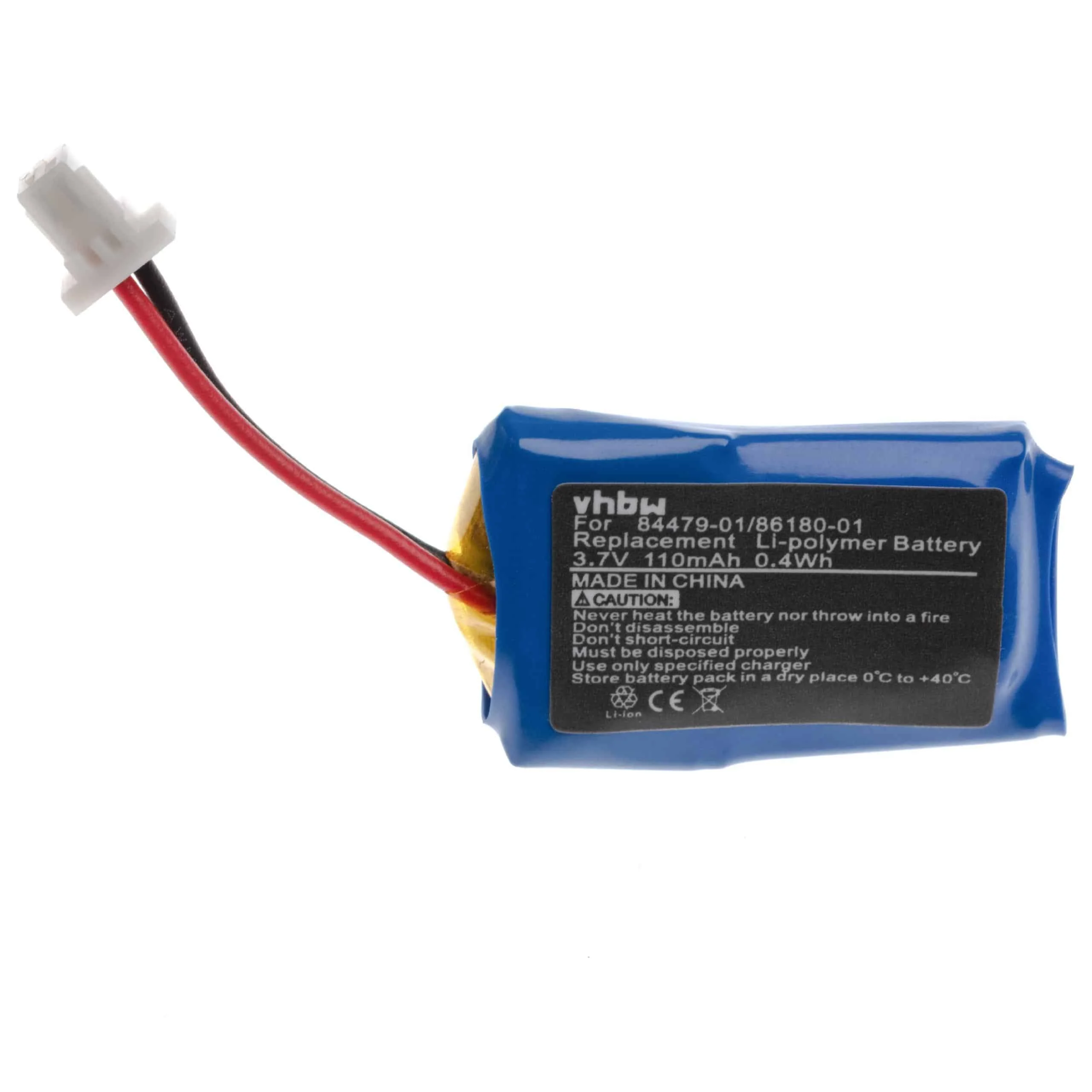 Batterie remplace Plantronics 84479-01, 86180-01 casque audio Plantronics - 110mAh 3,7V Li-polymère