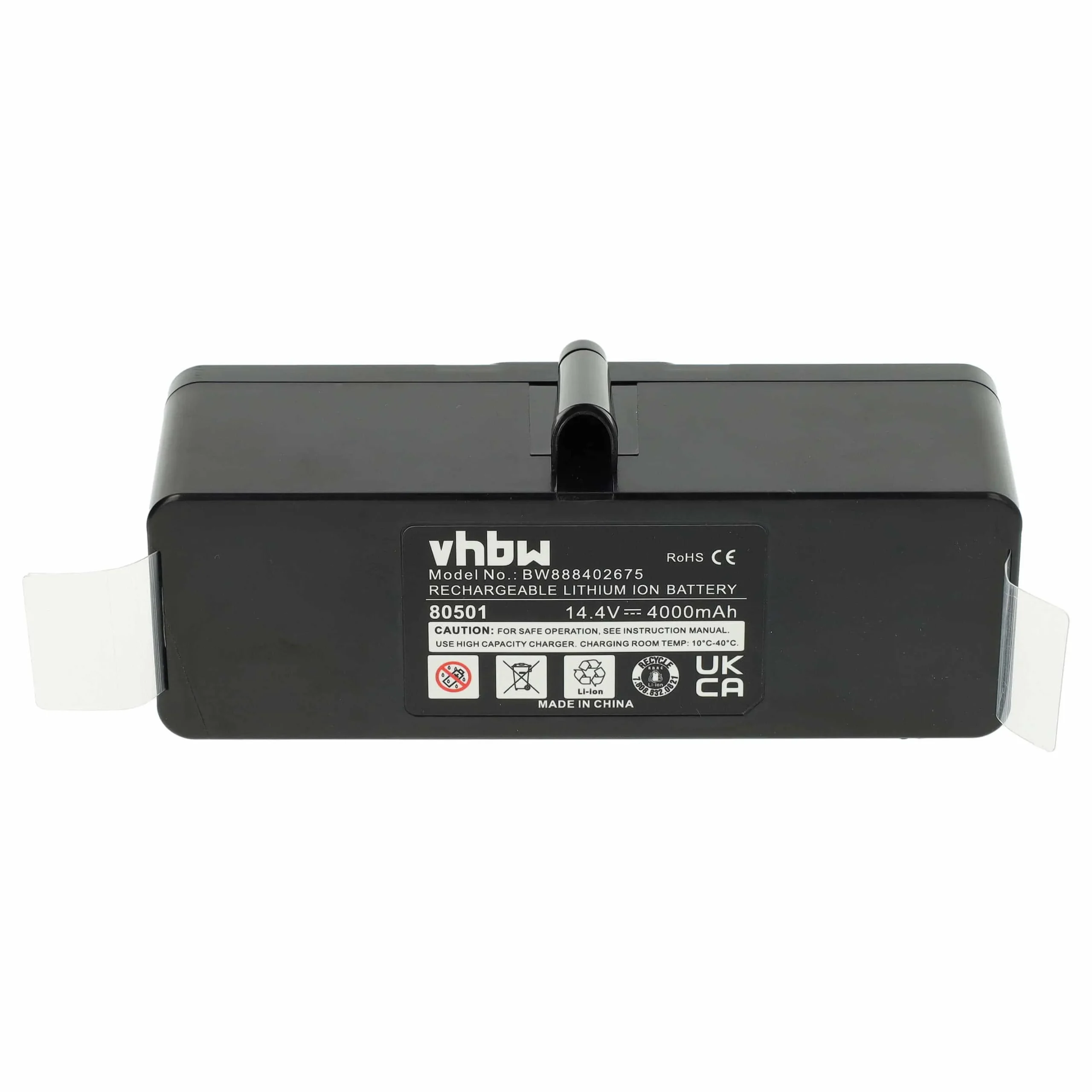 Batterie remplace 80501e, 11702, 68939, 80501, 4419696 pour robot aspirateur iRobot - 4000mAh 14,4V Li-ion