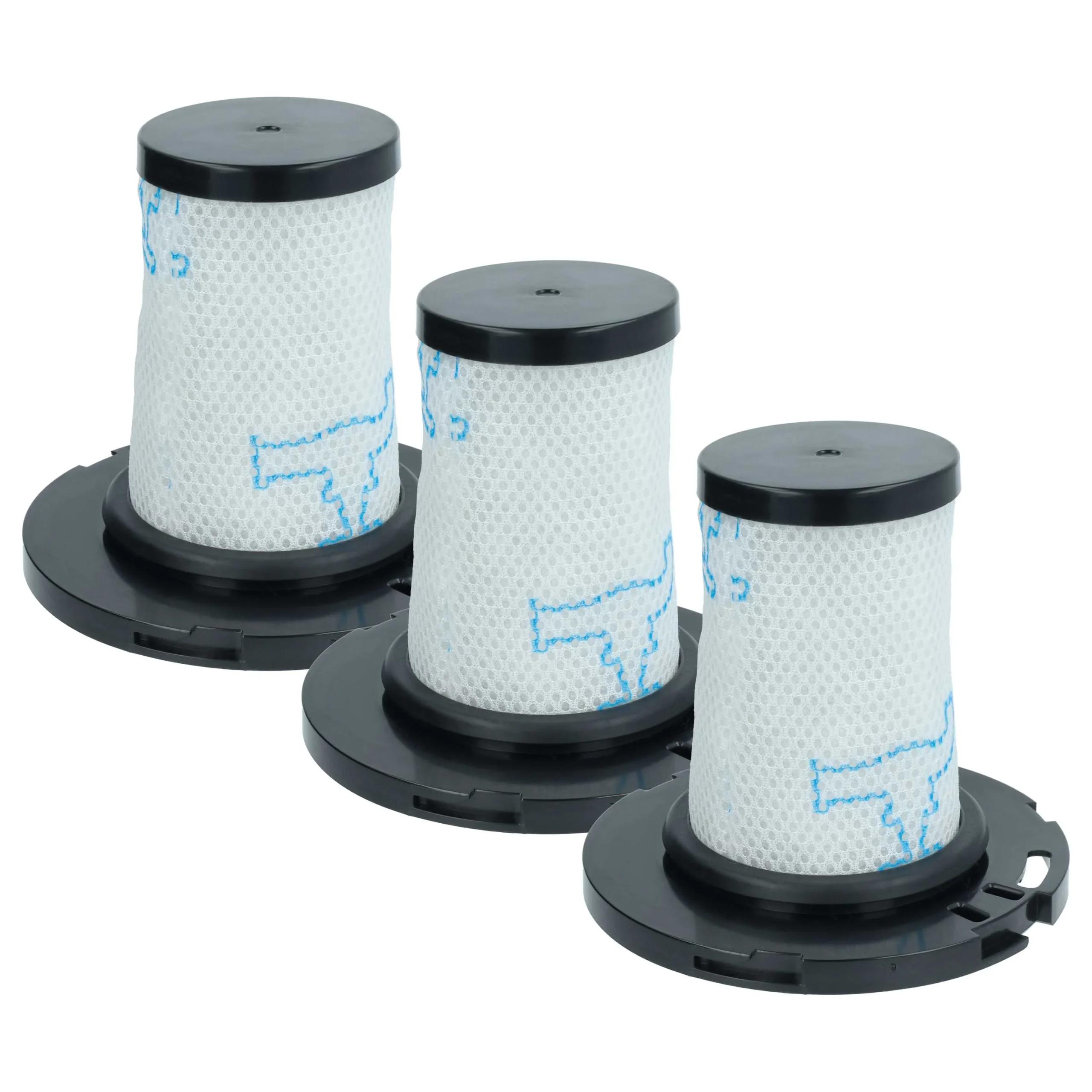 3x Filtre remplace Rowenta ZR009007 pour aspirateur - filtre séparateur, 10,1 x 11,8 cm