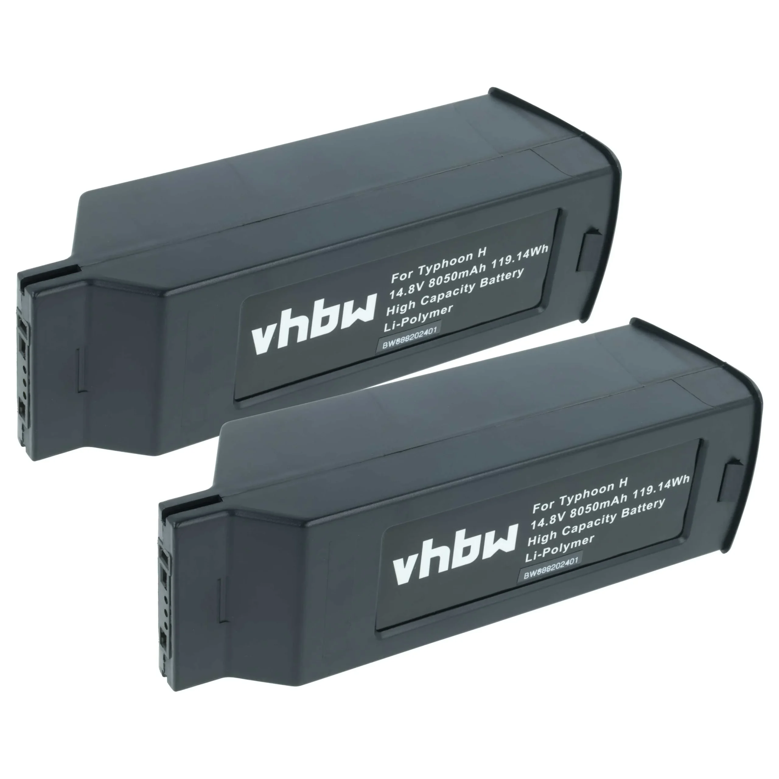 2x Batteries remplace Yuneec YUNH105, YUNTYH105 pour drone Yuneec- 8050mAh 14,8V Li-polymère