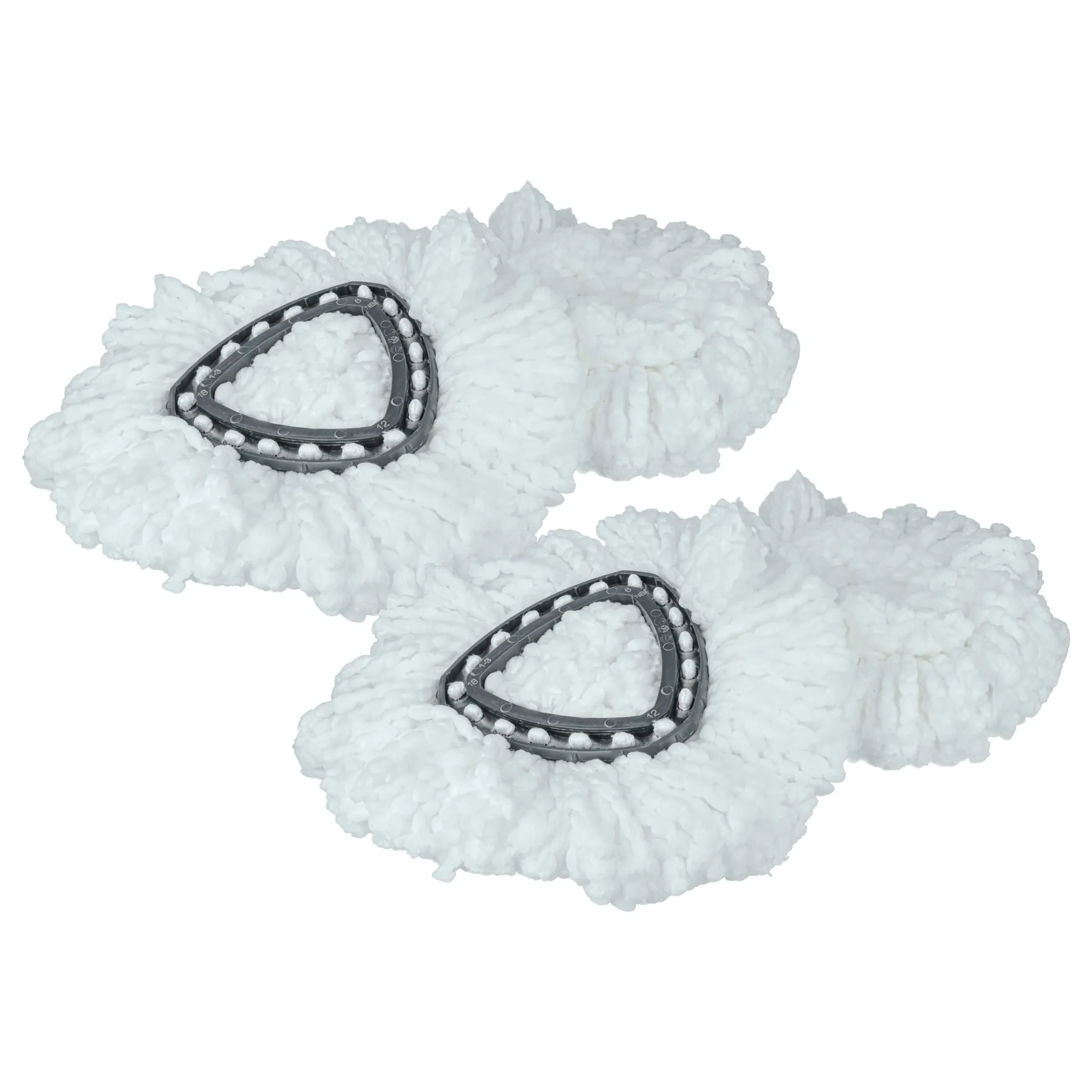 4x Lingette remplace Vileda 152623 pour balais serpillère Vileda - microfibre, noir, blanc