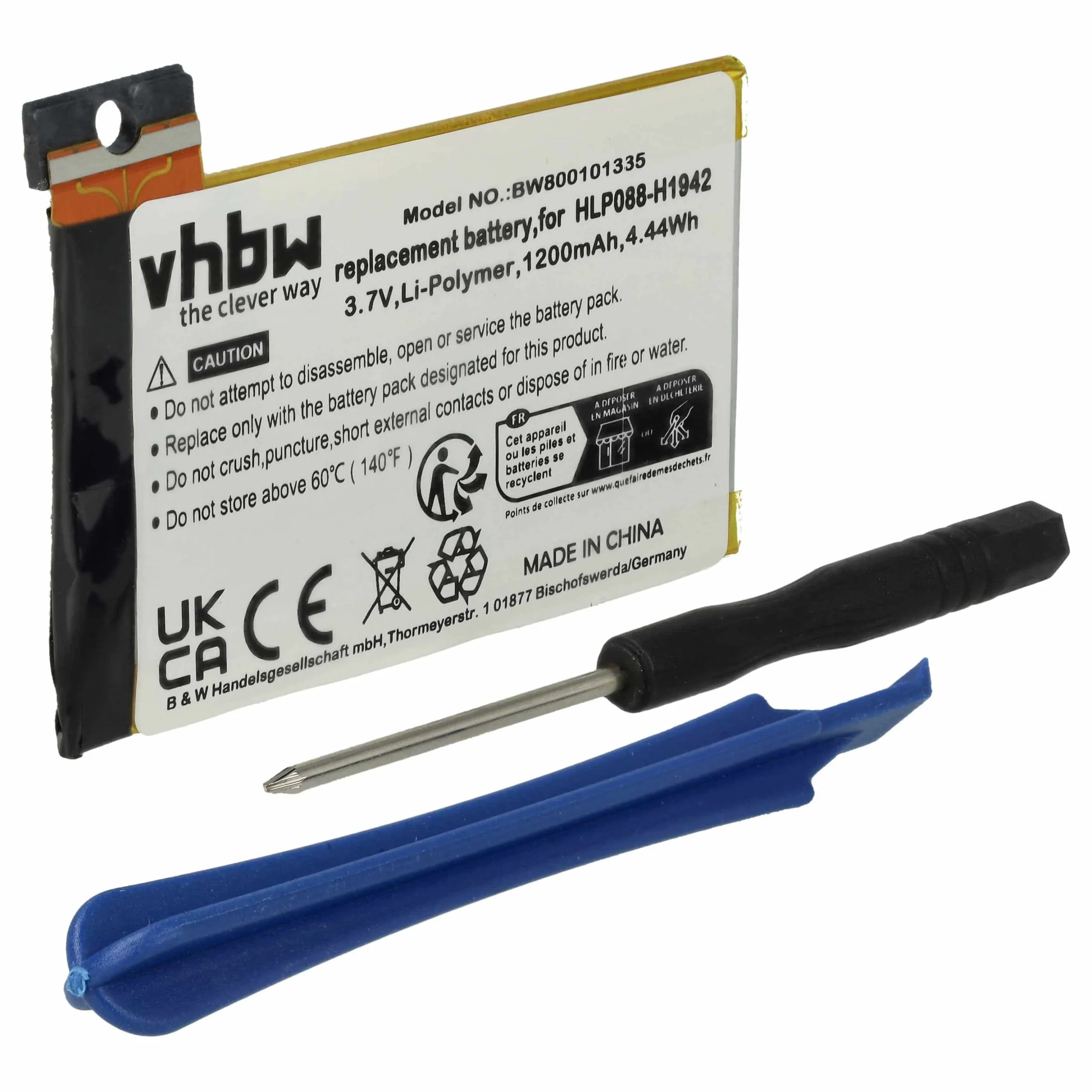 Batterie remplace Apple 616-0346, 616-0347 téléphone portable Apple - 1200mAh 3,7V Li-polymère + outils