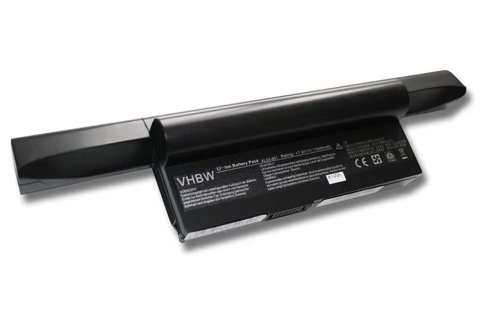 Batterie remplace Asus AL23-901, AL22-901, AL24-1000 pour ordinateur portable Asus- 11000mAh 7,4V Li-ion, noir