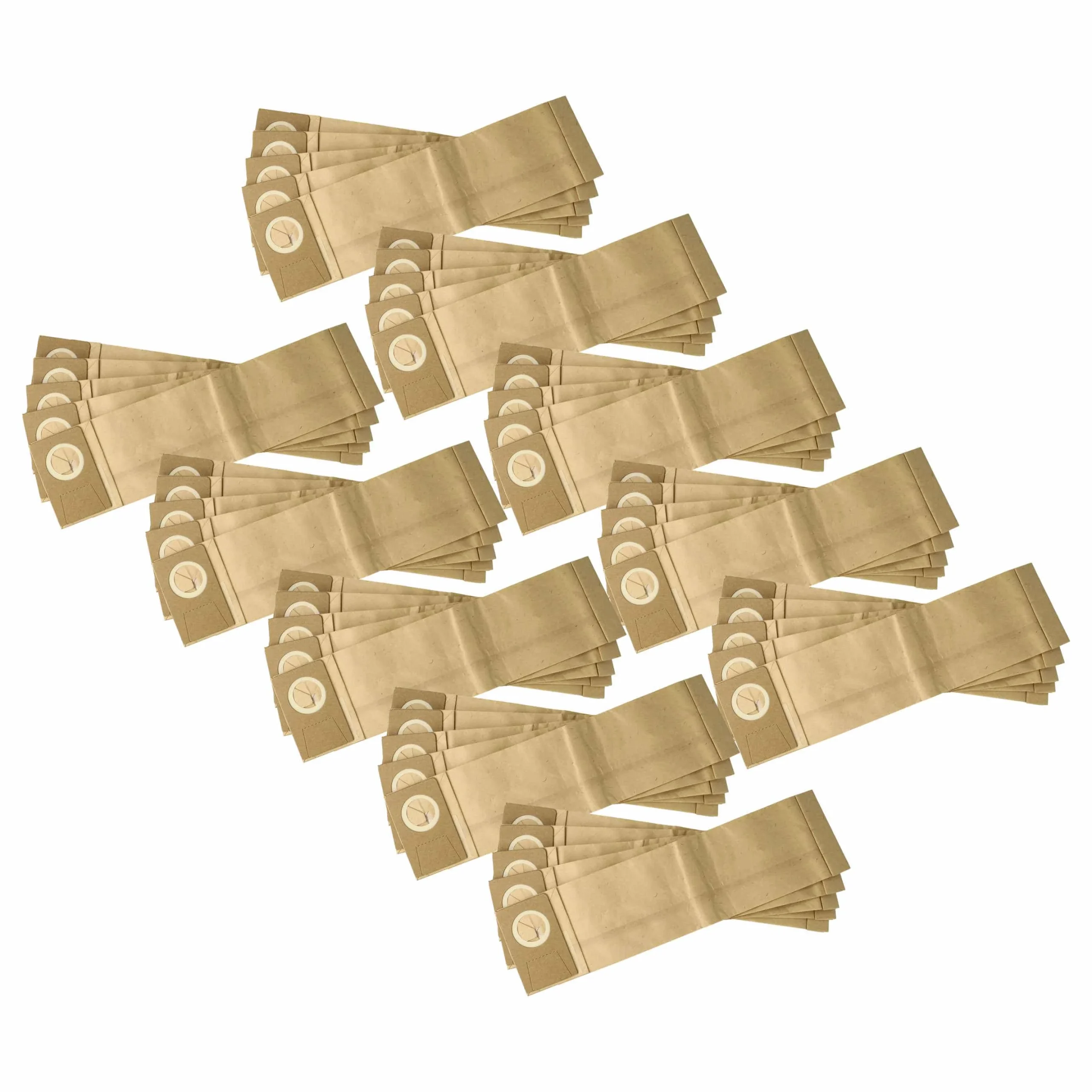 50x Sac remplace Johnson Diversy Tapiset 38, Tapiset 45, 8502.16 pour aspirateur Alto - carton, papier filtre