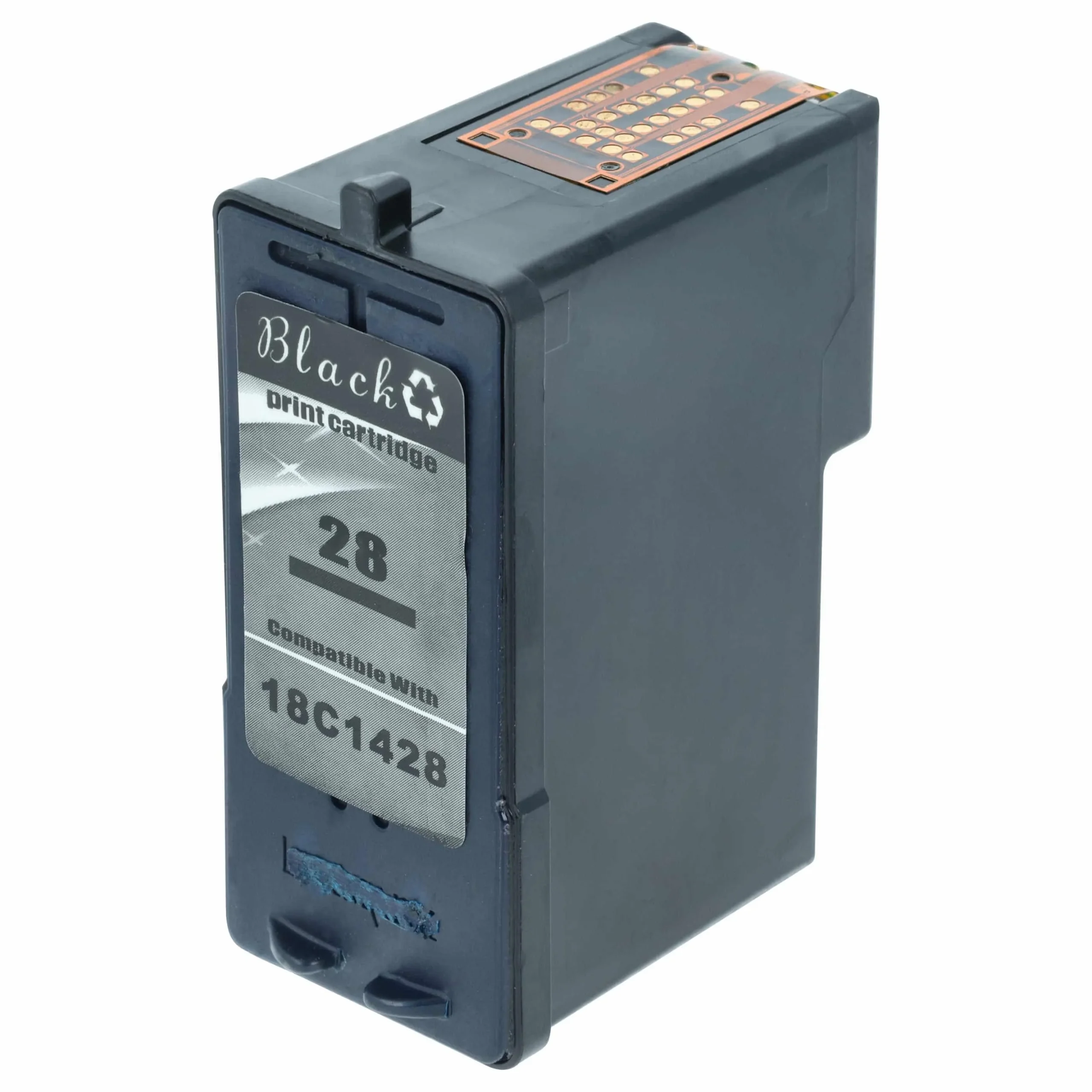 Cartouche remplace Lexmark 18C1528, 18C1528E, 28 pour imprimante Lexmark - noir remanufacturée 18ml