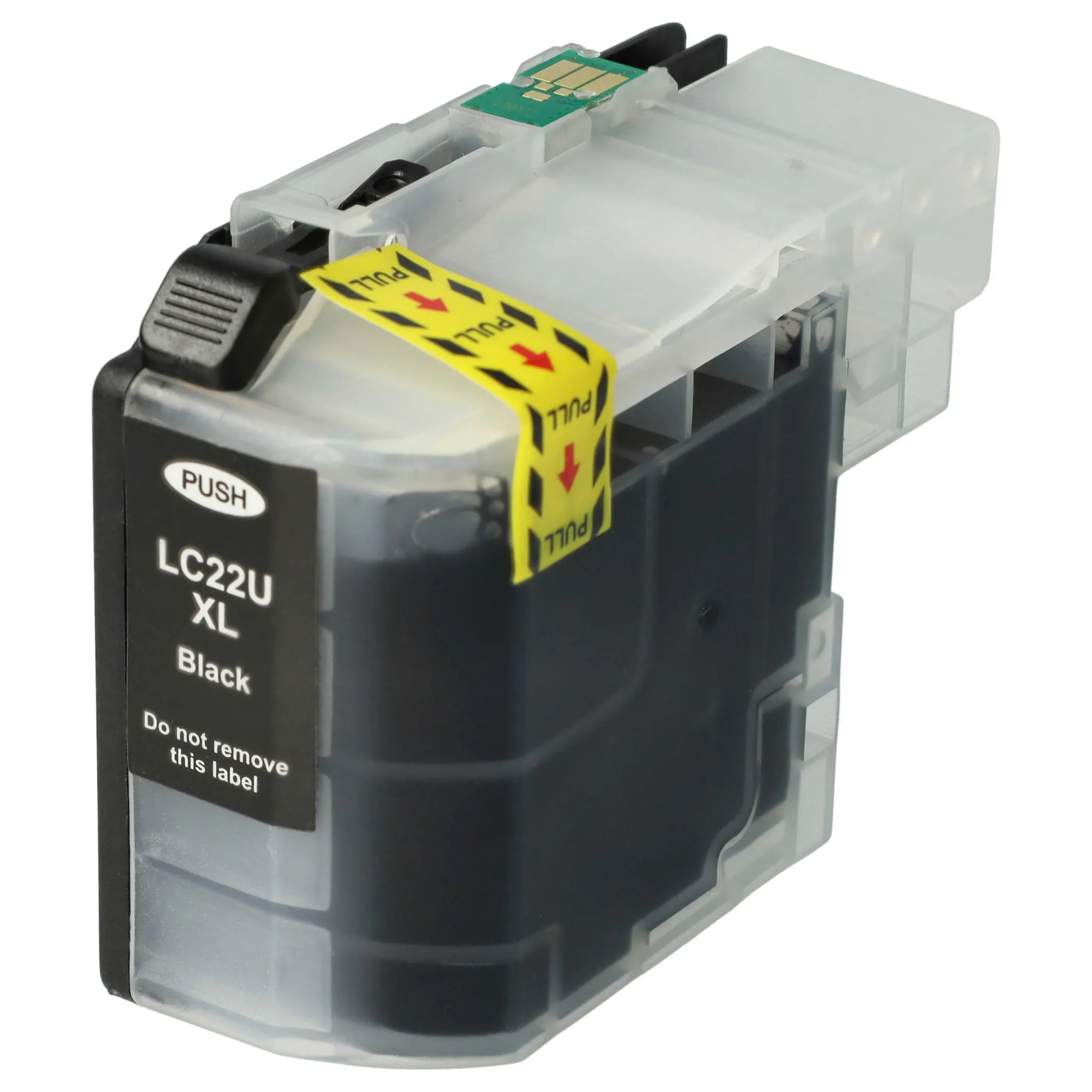 Cartouche remplace Brother LC22UBK, LC-22U BK, LC-22UBK pour imprimante Brother - noir 58ml + puce
