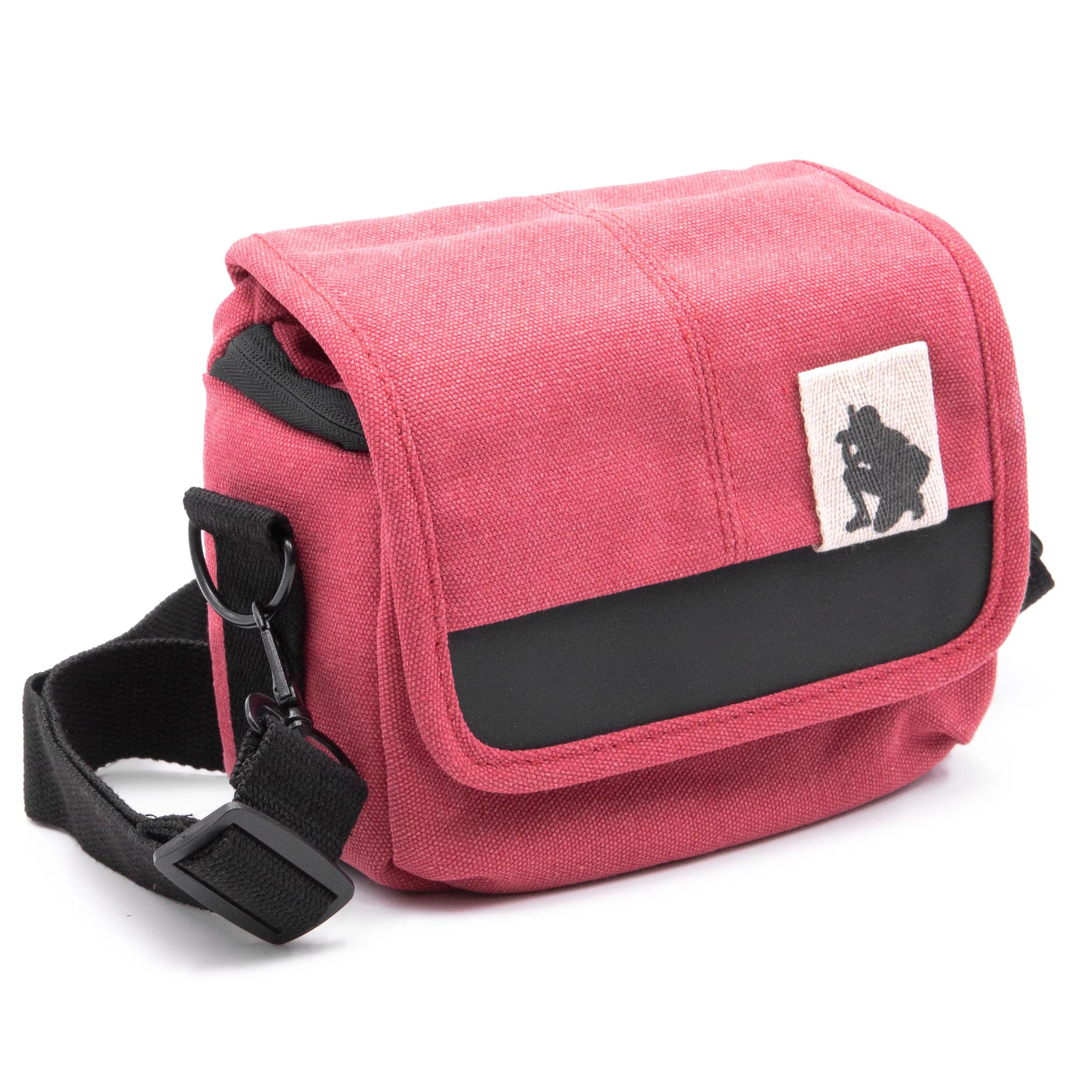 Sacoche pour appareil photo Panasonic, Nikon, Sony Coolpix – rouge, avec sangle, 20x16x 10cm - Accessoires pour appareils photo