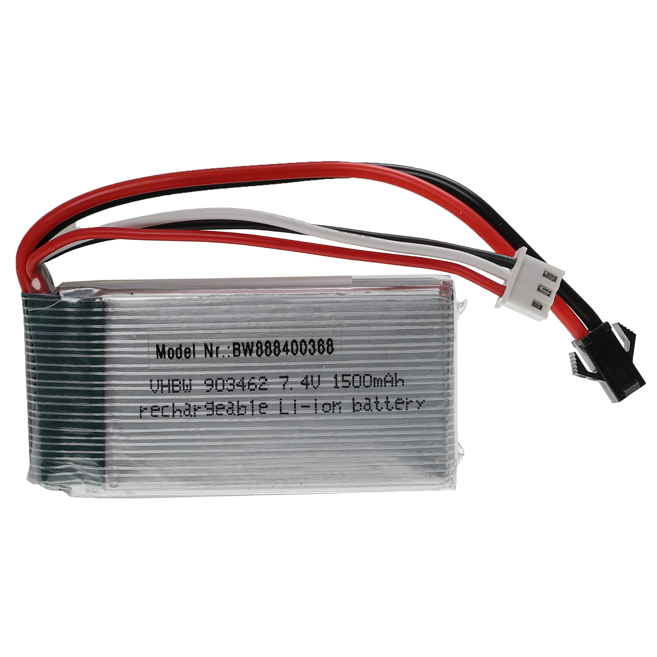 Batterie modèle radio-télécommandé - 1500mAh 7,4V Li-polymère, SM-2P