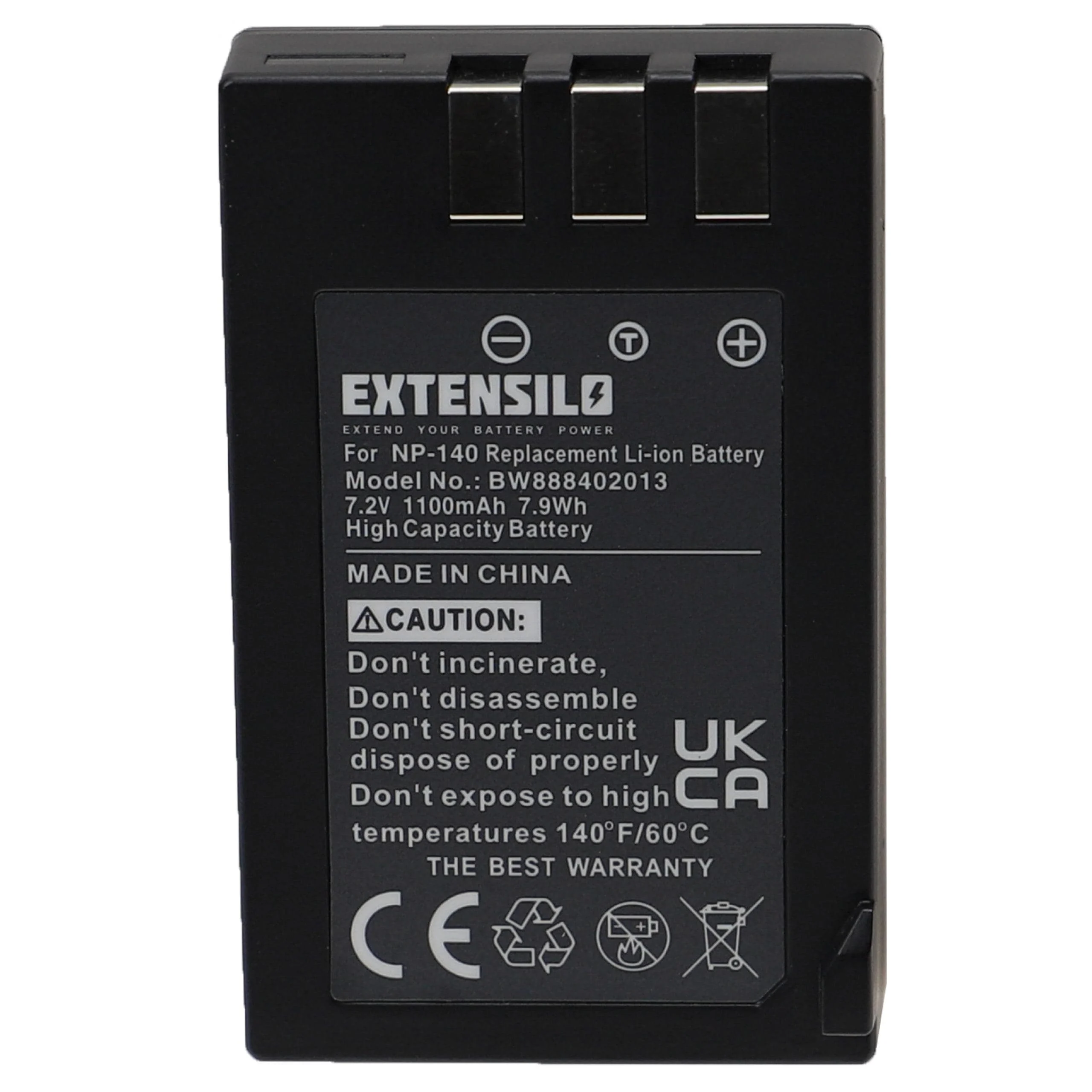 Batterie remplace Fujifilm NP-140 pour appareil photo Fujifilm- 1100mAh 7,2V Li-ion