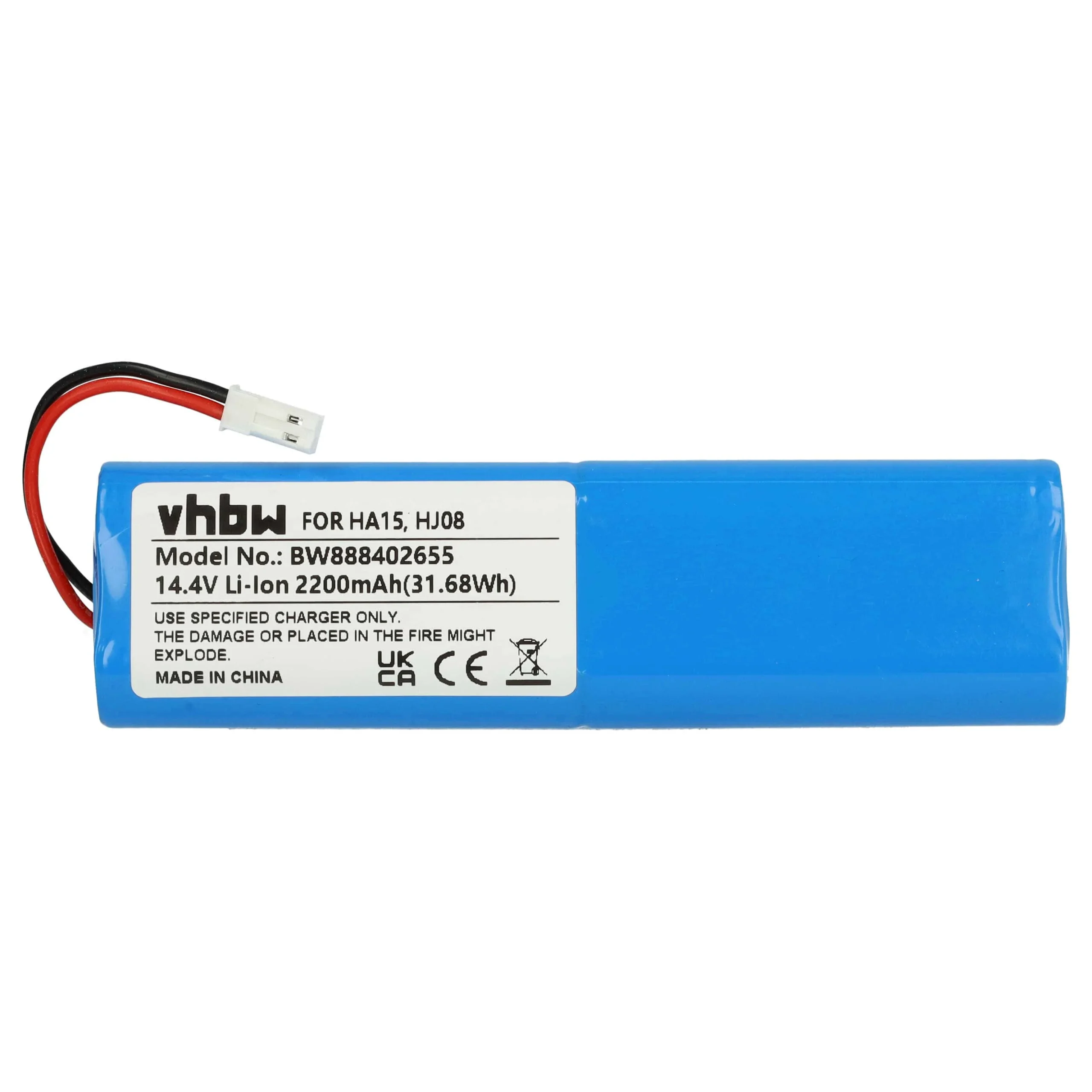 Batterie remplace iLife SUN-INTE-202 pour robot aspirateur iLife - 2200mAh 14,4V Li-ion