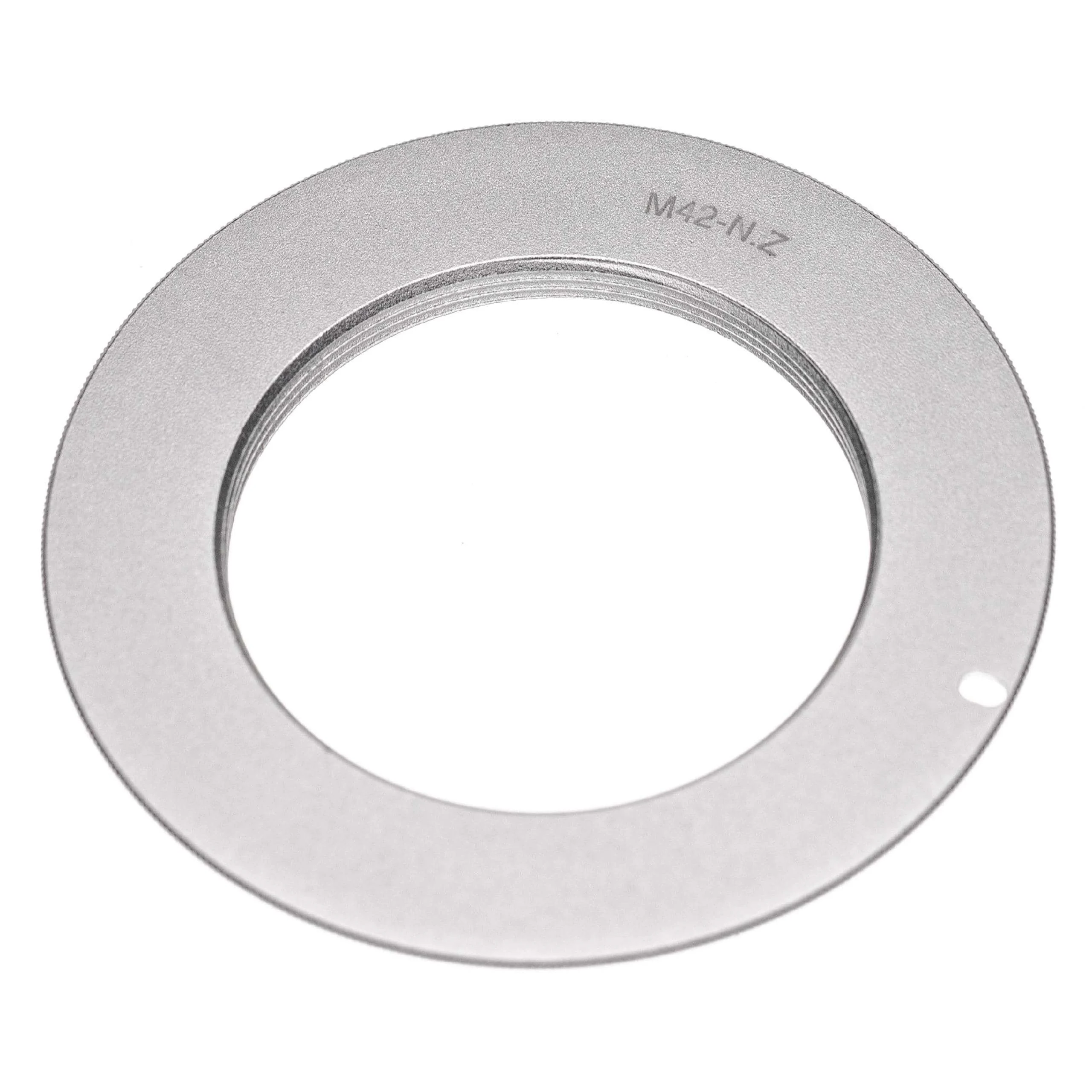 Bague adaptateur pour Nikon Z6 - Baïonnette Z pour objectifs filetage M42, argenté