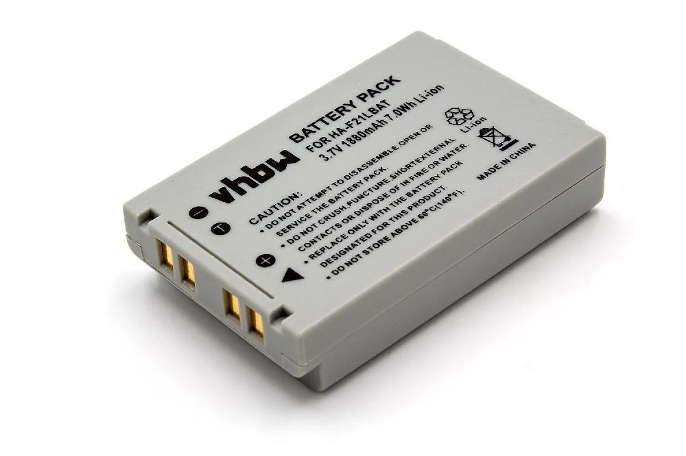 Batterie remplace Casio HA-F21LBAT, HA-F20BAT pour scanner de code-barre Casio - 1880mAh 3,7V