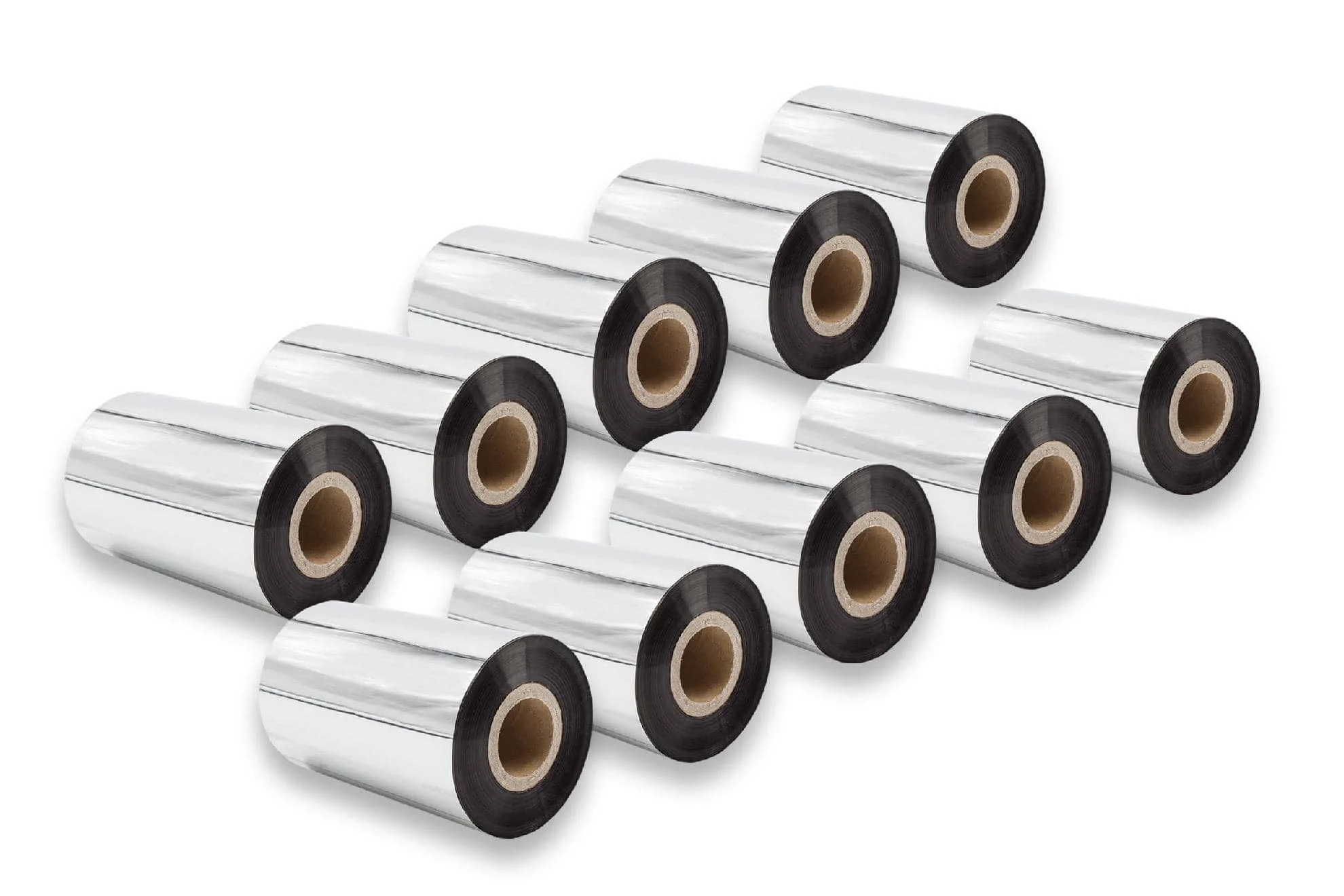 10x Ruban de transfert thermique pour imprimante Godex, Printronix, TSC, Valentin - 100 mm x 300 m, cire-plus