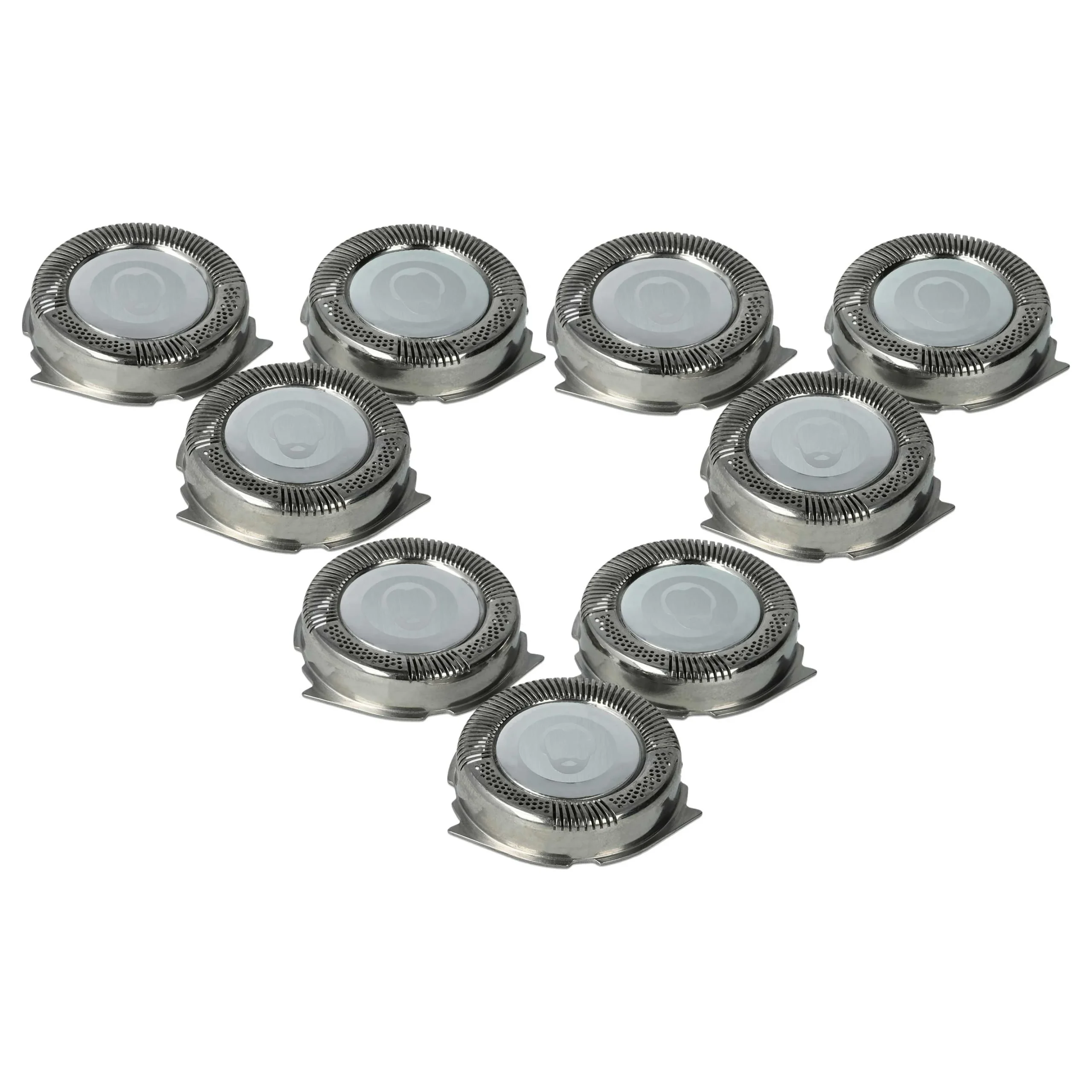 9x Têtes de rasoir remplace Philips HQ8, SH50 pour rasoir électrique Philips - argenté