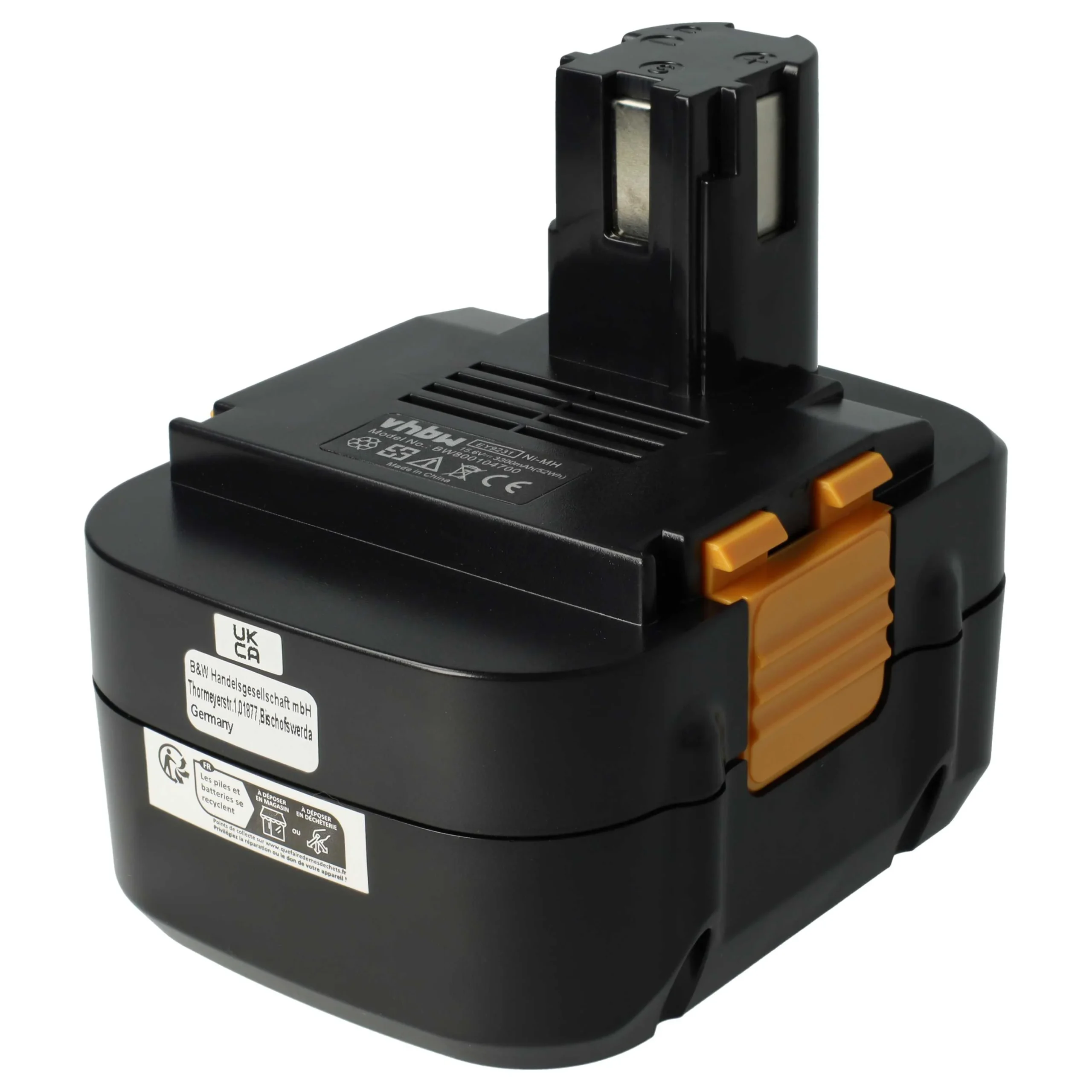 Batterie remplace Panasonic EY9137, EY9136B, EY9219, EY9136 outil électrique Panasonic - 3,3Ah 15,6V NiMH