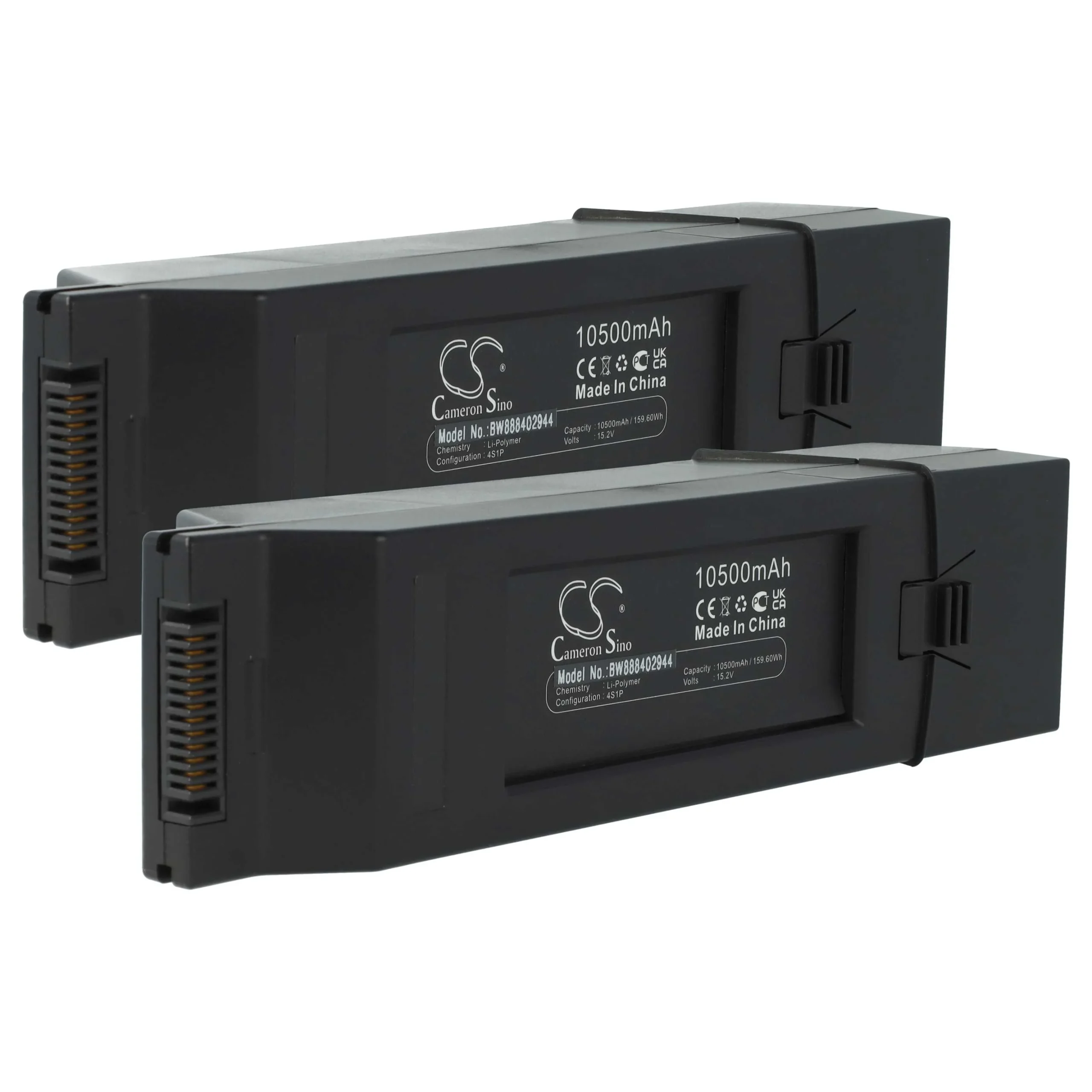 2x Batteries remplace Yuneec GFH10500, YUNH520EB4S6200 pour drone Yuneec- 10500mAh 15,2V Li-polymère