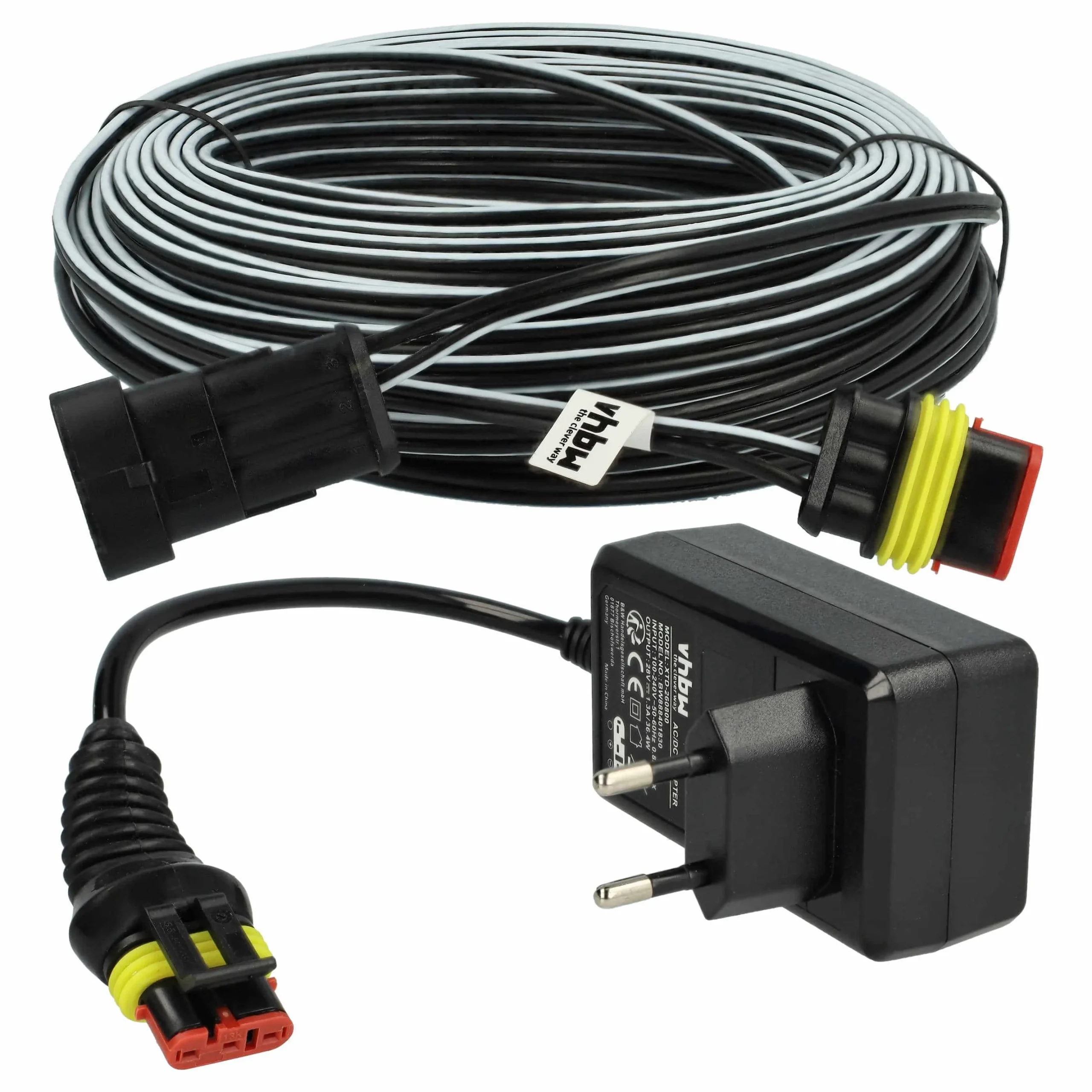 Prise, Câble 30m remplace Gardena 00057-98.251.01 pour tondeuse