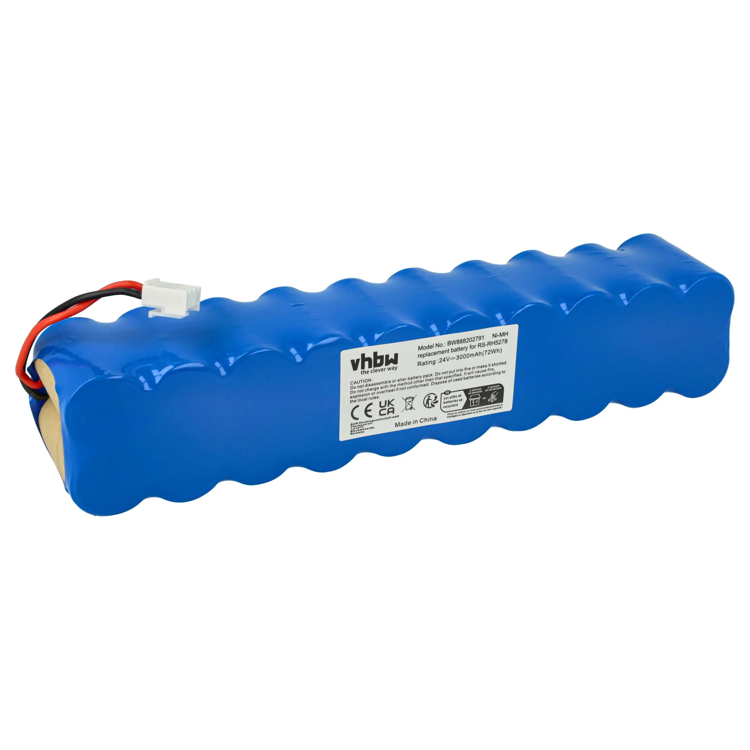 Batterie remplace Rowenta RS-RH5278 pour aspirateur Rowenta - 3000mAh 24V NiMH
