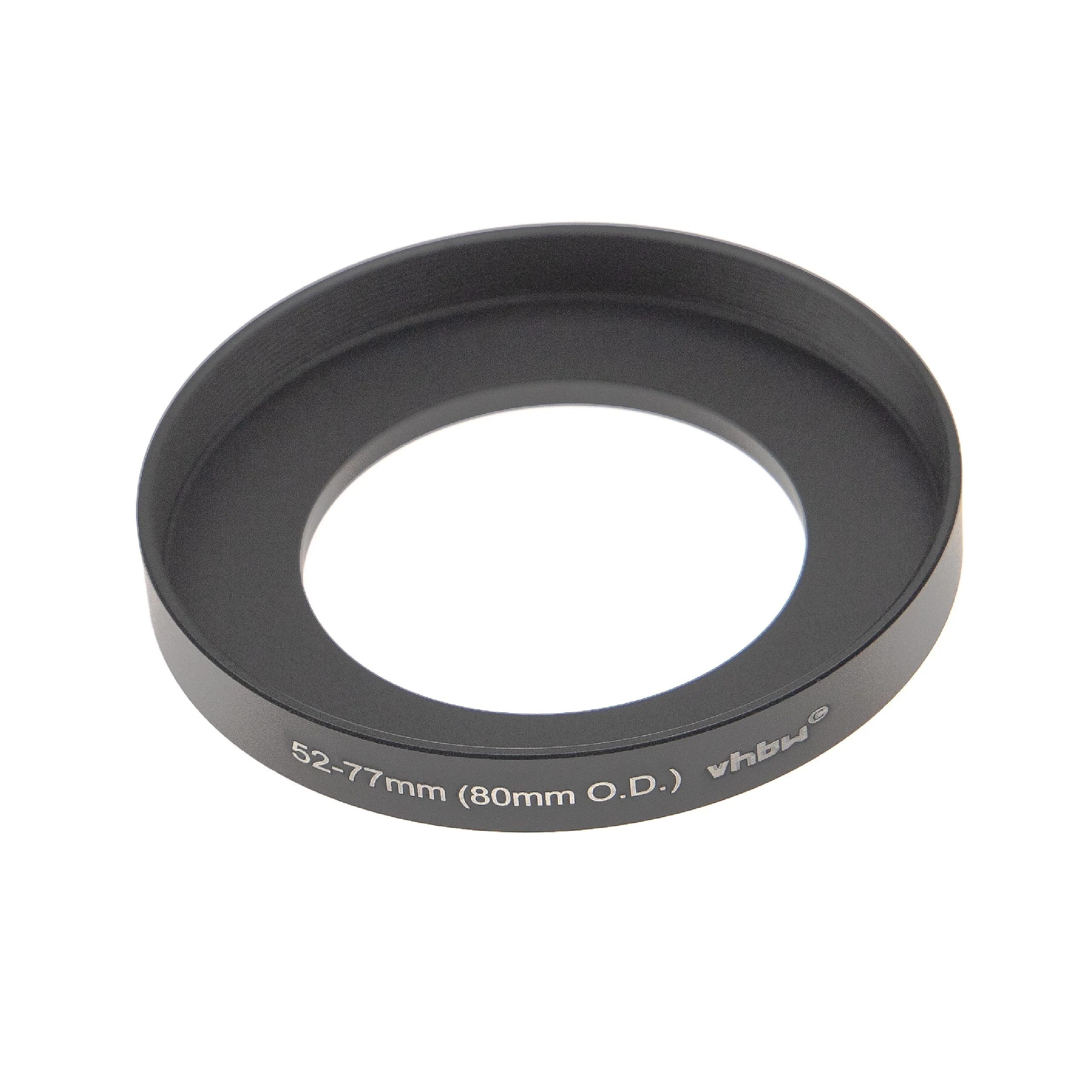 Bague Step-up 52 mm vers 77 mm pour boîte mate (matte box) 80 mm O.D. - Adaptateur filtre
