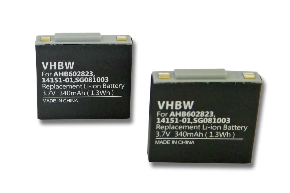 Batterie (2 pcs.) remplace GN Netcom 14151-02, 14151-01 casque audio GN Netcom - 340mAh 3,7V Li-polymère