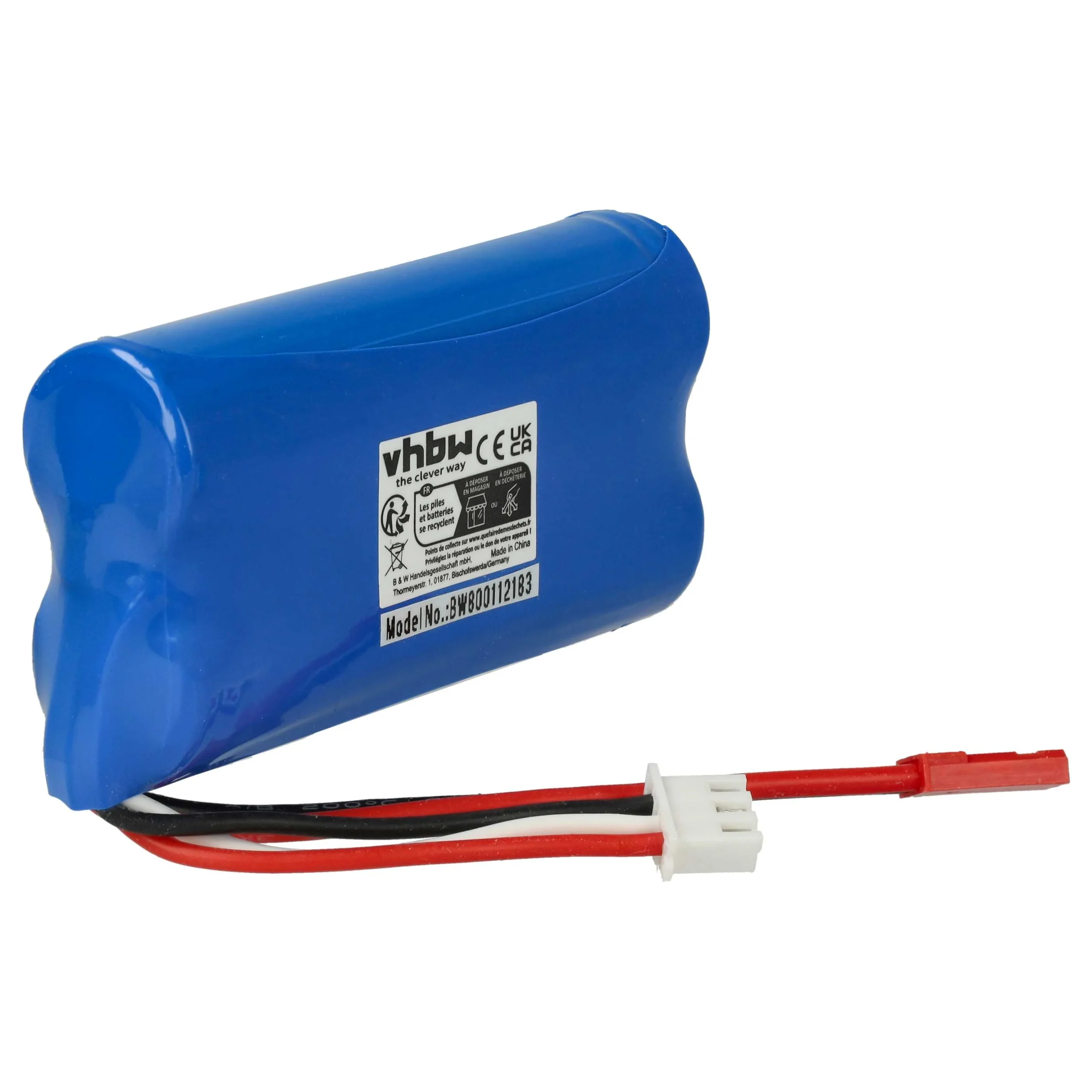 Batterie remplace Revell 440704, 43986, 24056, 2406 modèle radio-télécommandé - 1800mAh 7,4V Li-ion, 2PIN/3PIN