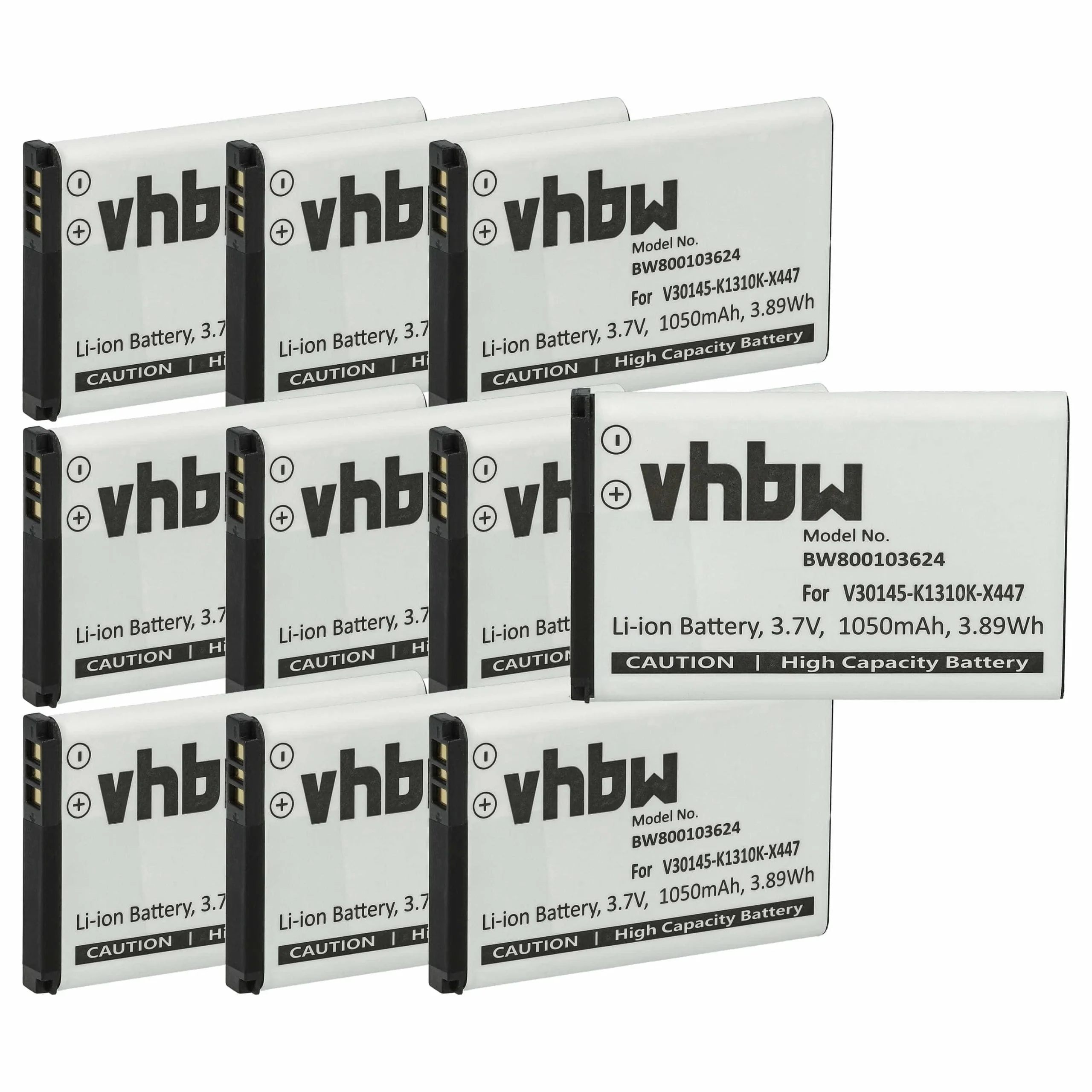 10x Batteries remplace Siemens V30145-K1310K-X447 pour téléphone Siemens - 1050mAh 3,7V Li-ion