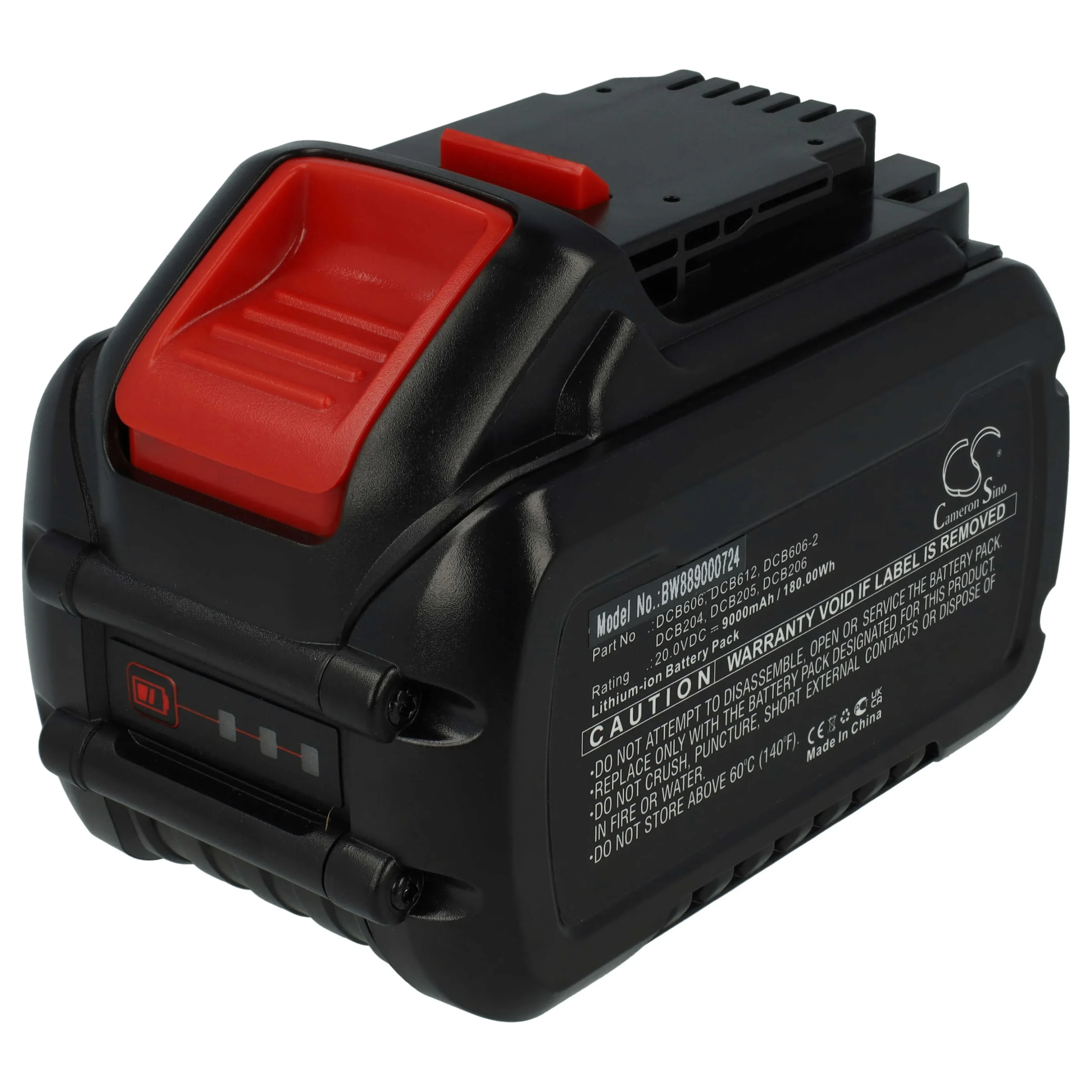 Batterie remplace Dewalt DCB115, DCB102, DCB105, DCB107, DCB112 outil électrique Dewalt - 9Ah 20V Li-ion