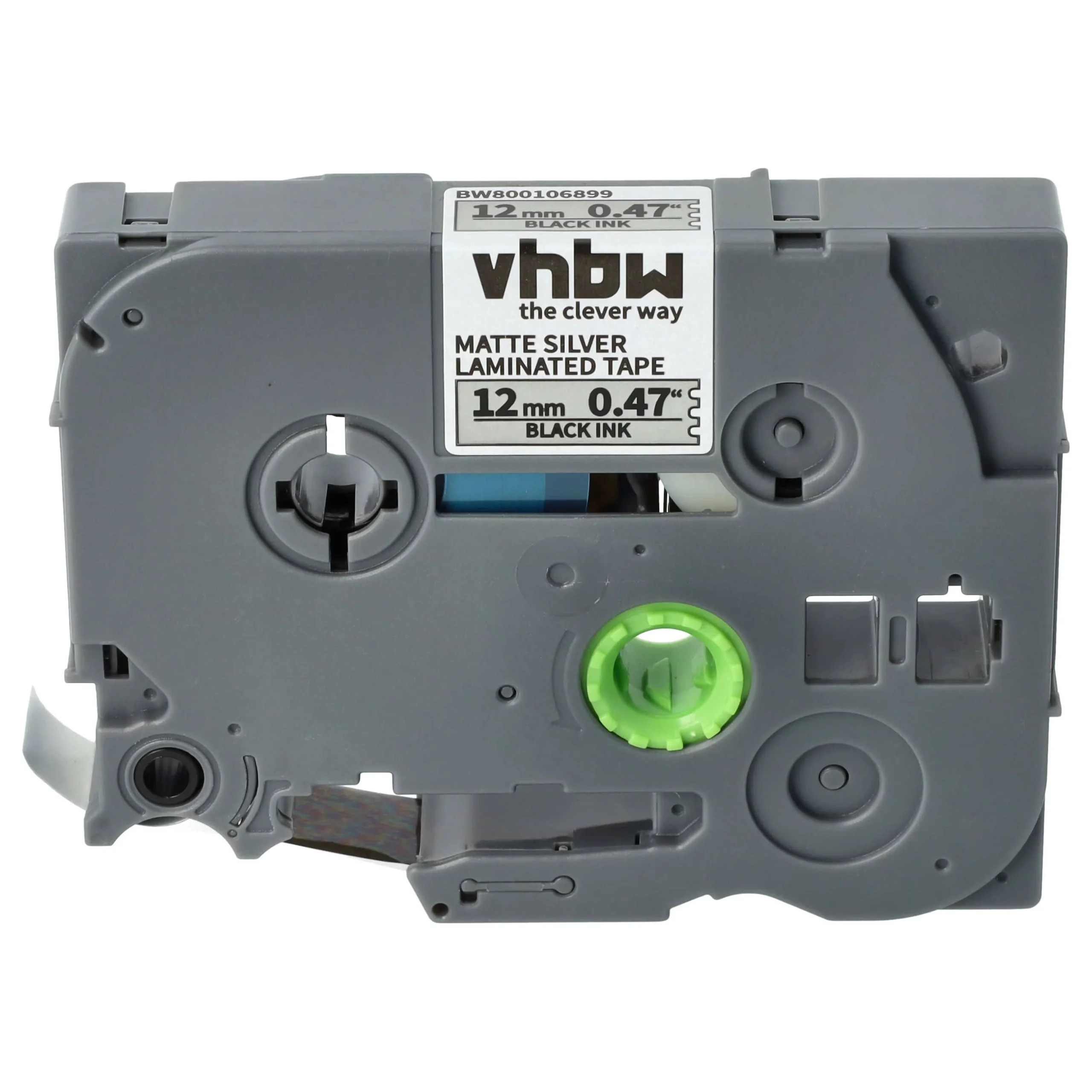 Cassette à ruban remplace Brother TZE-M931, TZ-M931 - 12mm lettrage Noir ruban Argent mat, plastique