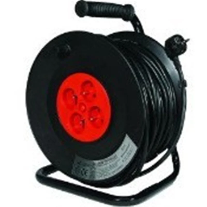 Enrouleur spécial bricolage Bloc 4 prises 2P + T 50M - Promos