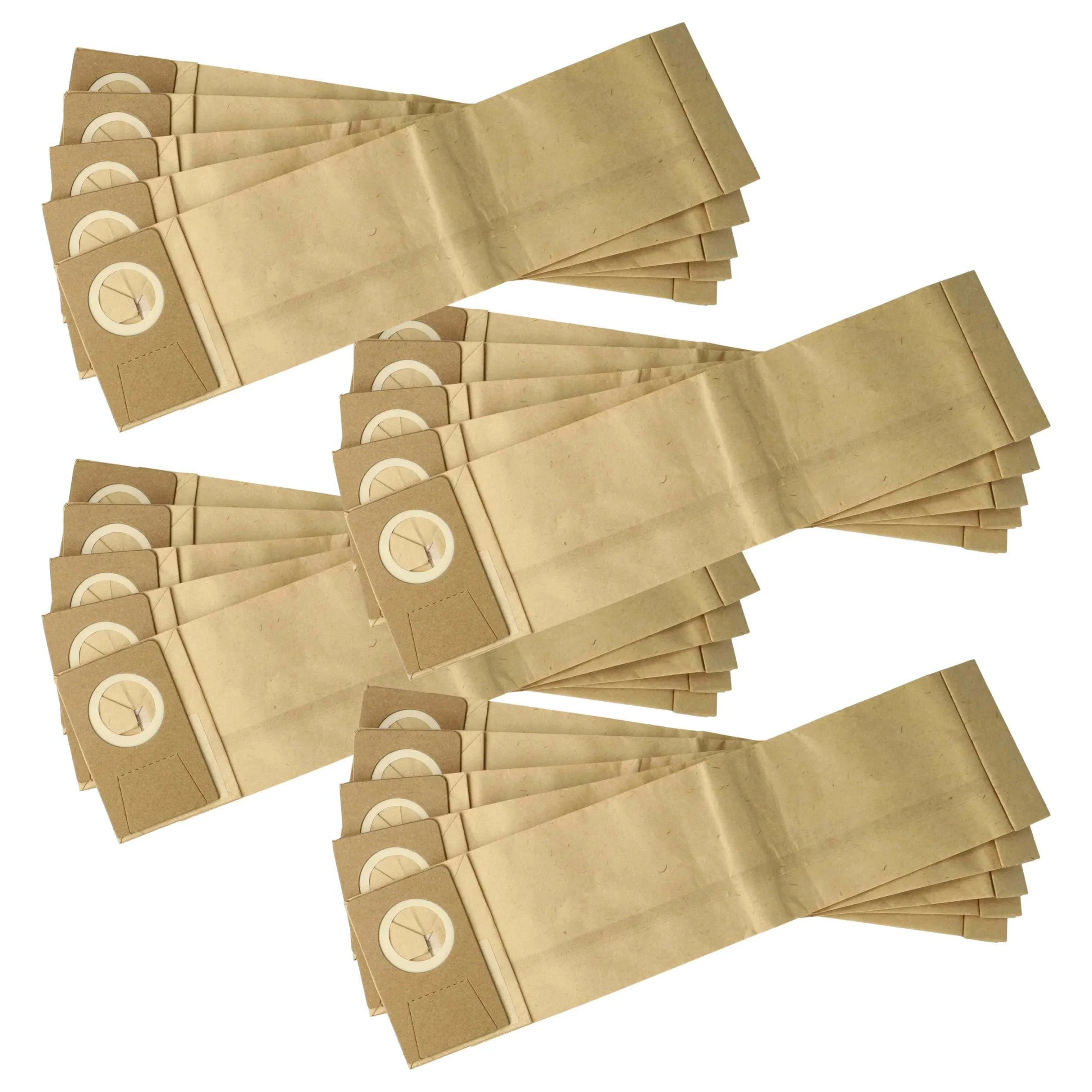 20x Sac remplace Johnson Diversy Tapiset 38, Tapiset 45, 8502.16 pour aspirateur Alto - carton, papier filtre