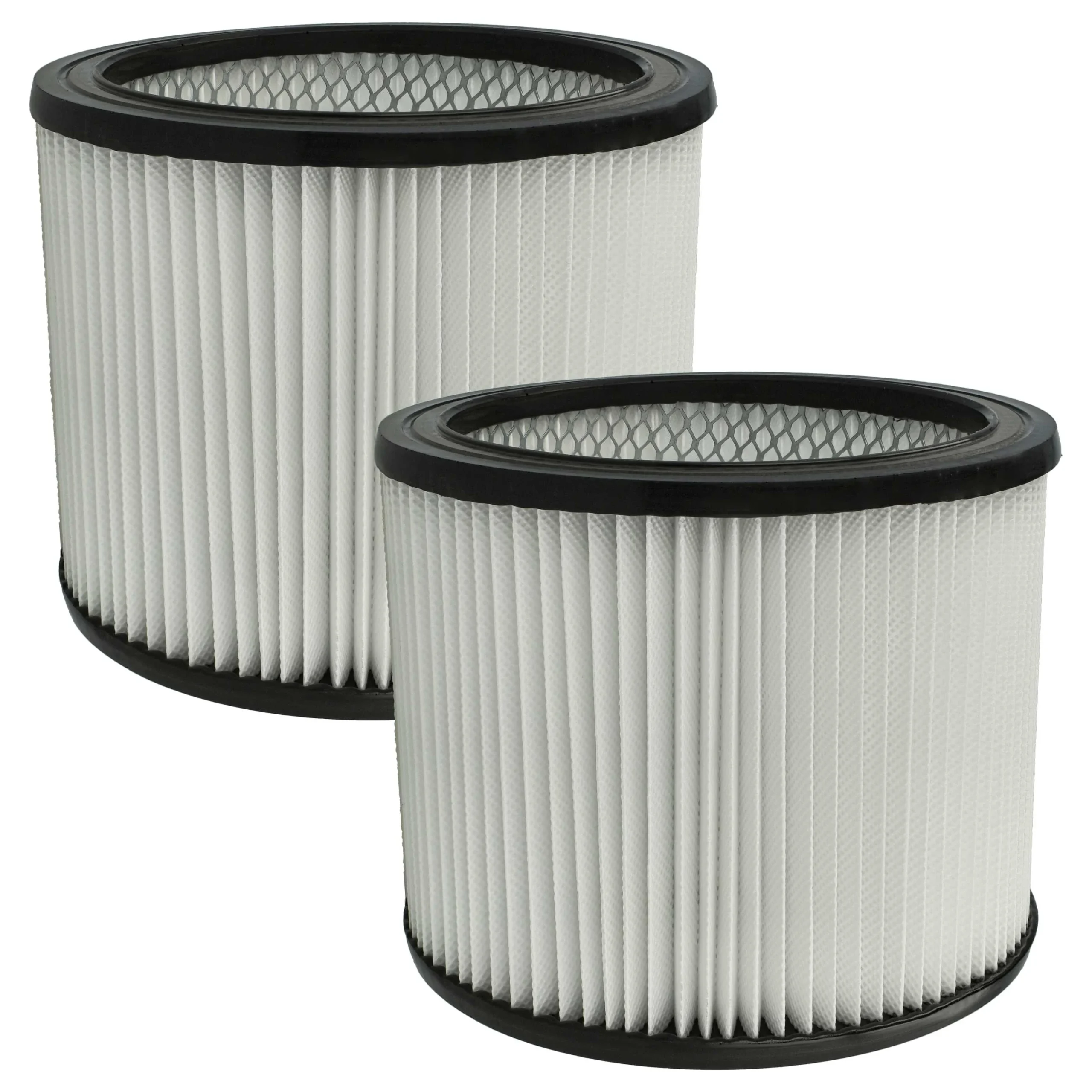 2x Filtre remplace Masko 13297 pour aspirateur Masko - Cartouche Filtre/filtre rond, noir / blanc