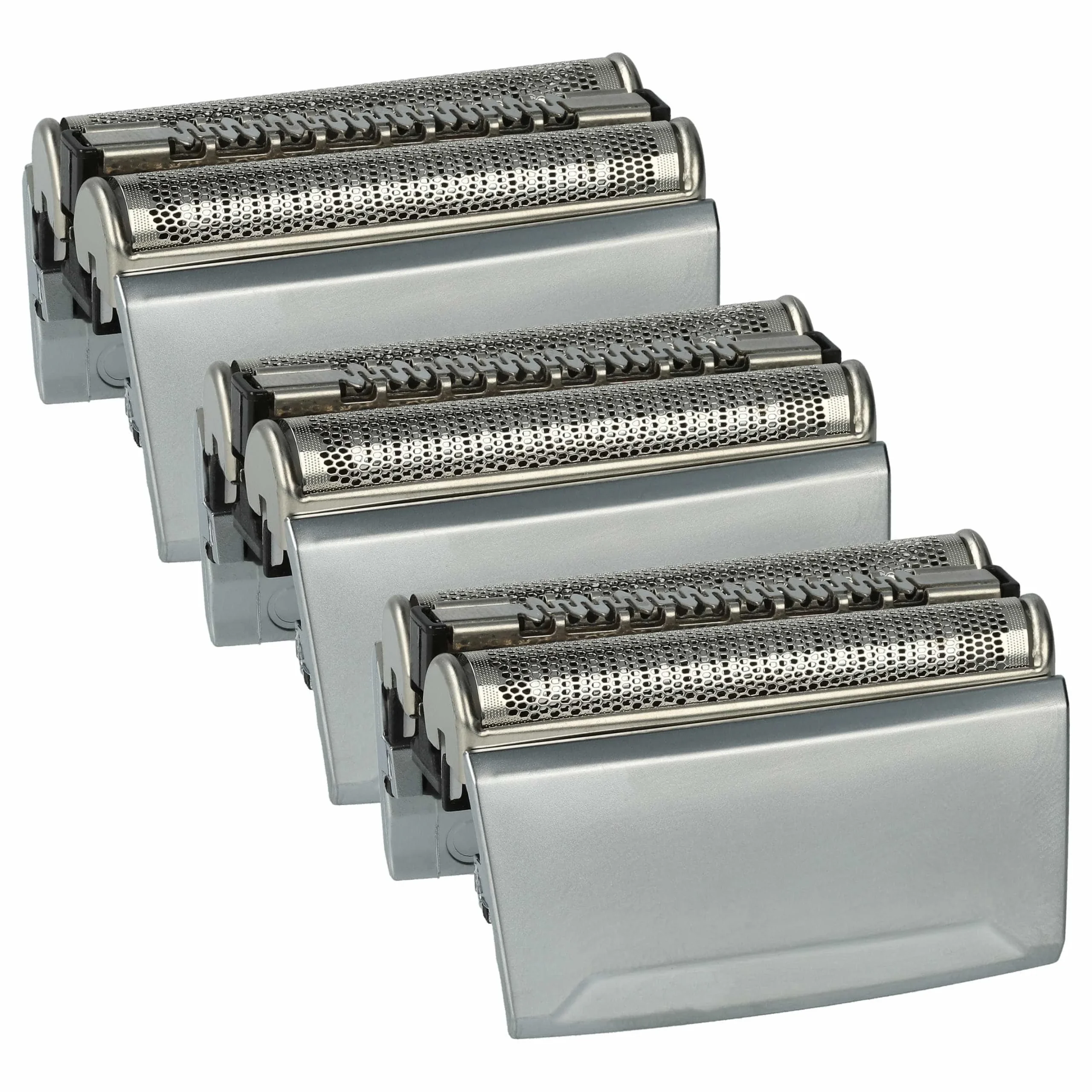 3x Têtes de rasoir remplace Braun 52S, 52B pour rasoir électrique Braun - argenté
