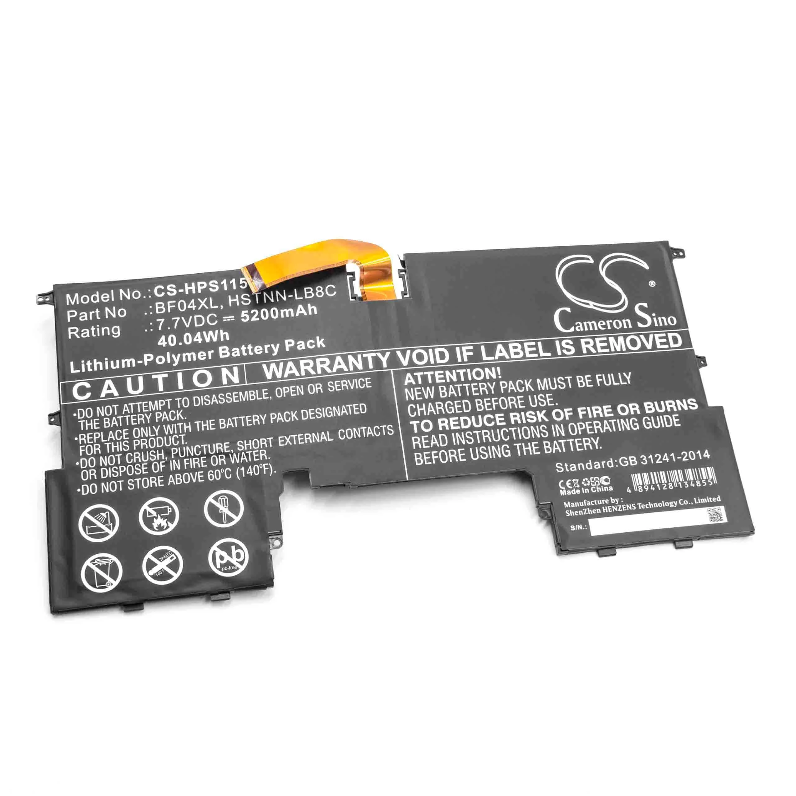 Batterie remplace HP 924960-855, 924843-421, 924843-42 pour ordinateur portable HP- 5200mAh 7,7V Li-polymère