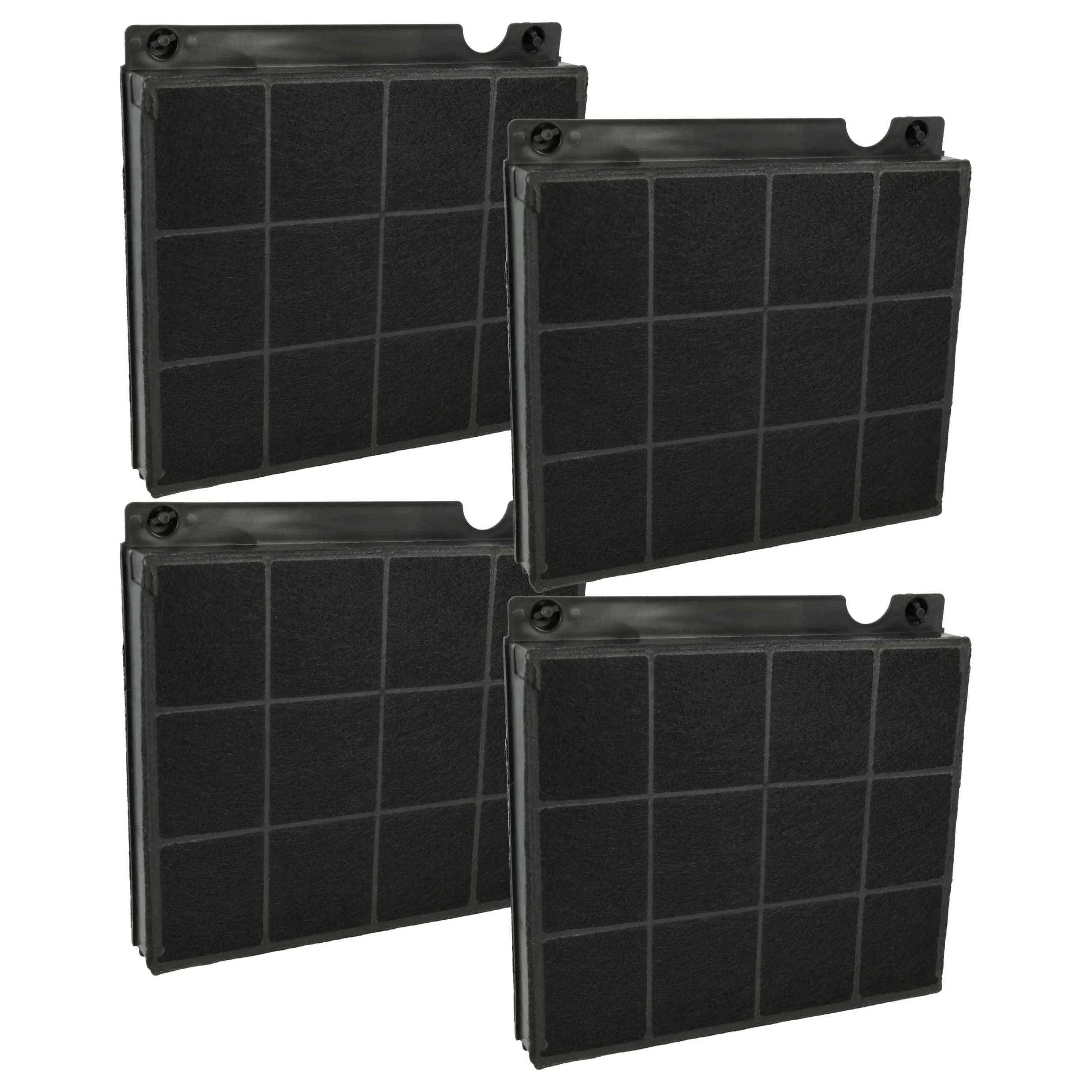 4x Filtres à charbon actif remplace AEG MCFE01, EHFC15, E3CFE15 pour hotte Zanussi - Accessoires appareils ménagers