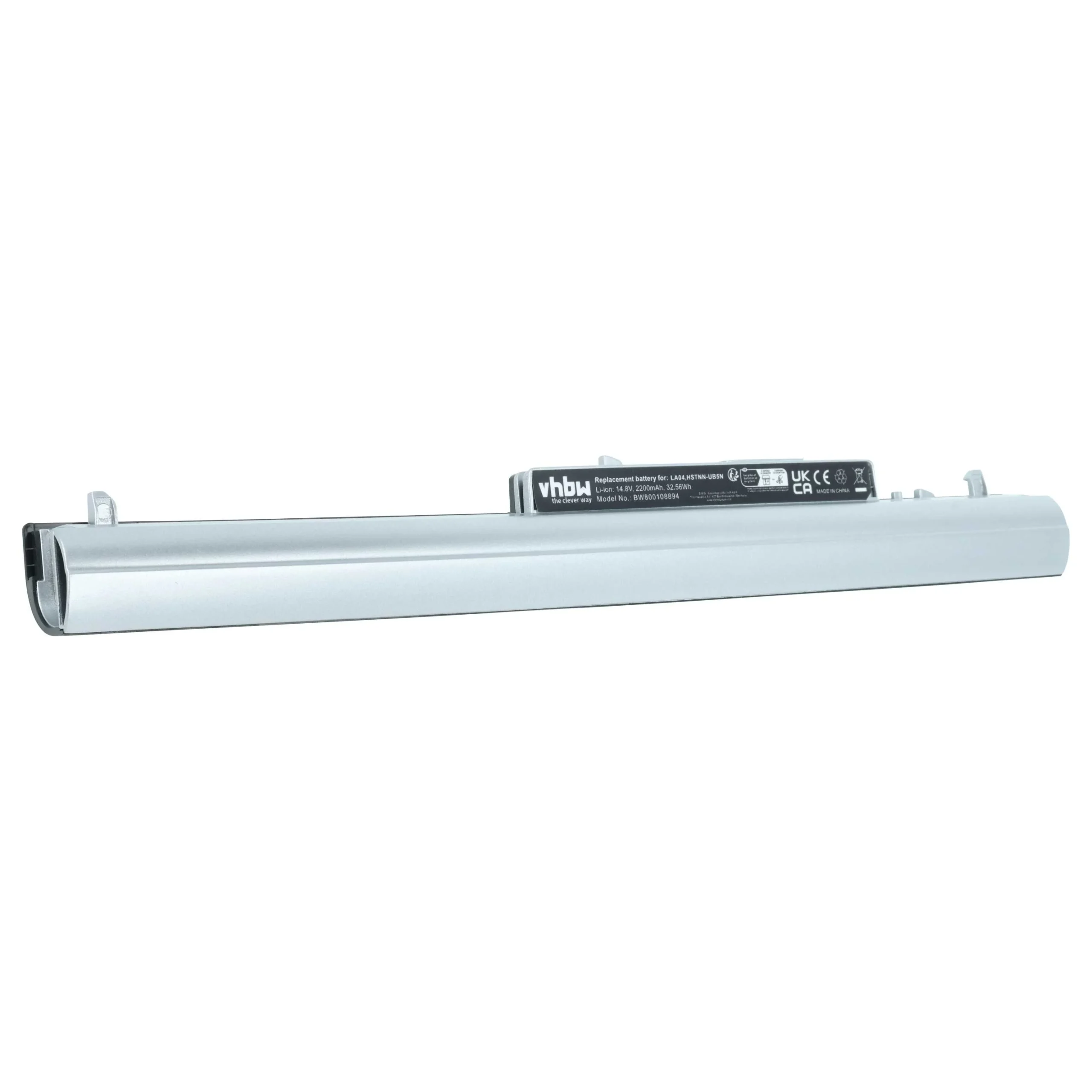Batterie remplace HP 728248-141, 728248-121 pour ordinateur portable HP- 2200mAh 14,8V Li-ion, noir / argenté