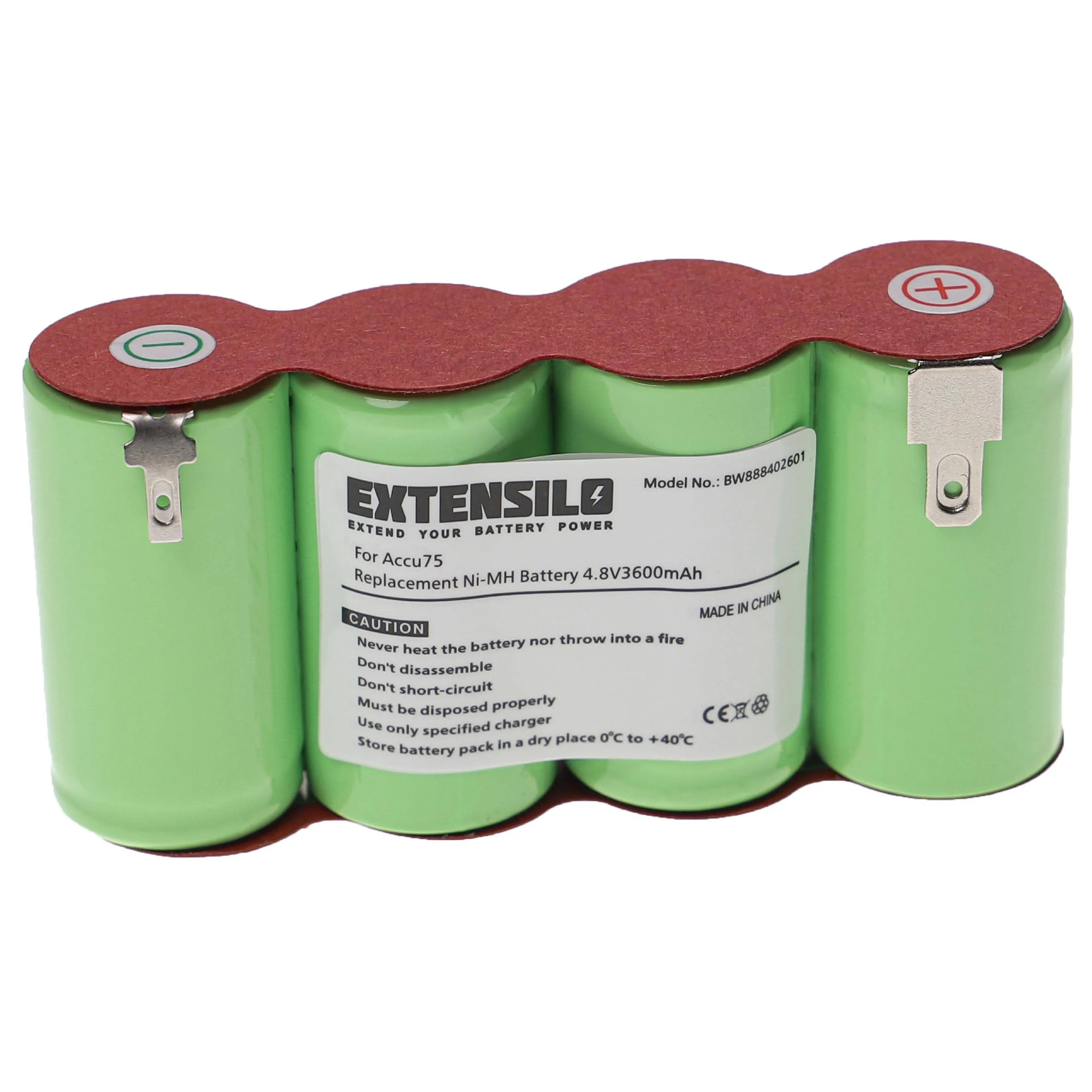 Batterie remplace 4071307021, 4006043048, 8802-00.630.00, Accu75 pour outil de jardinage - 3600mAh 4,8V NiMH