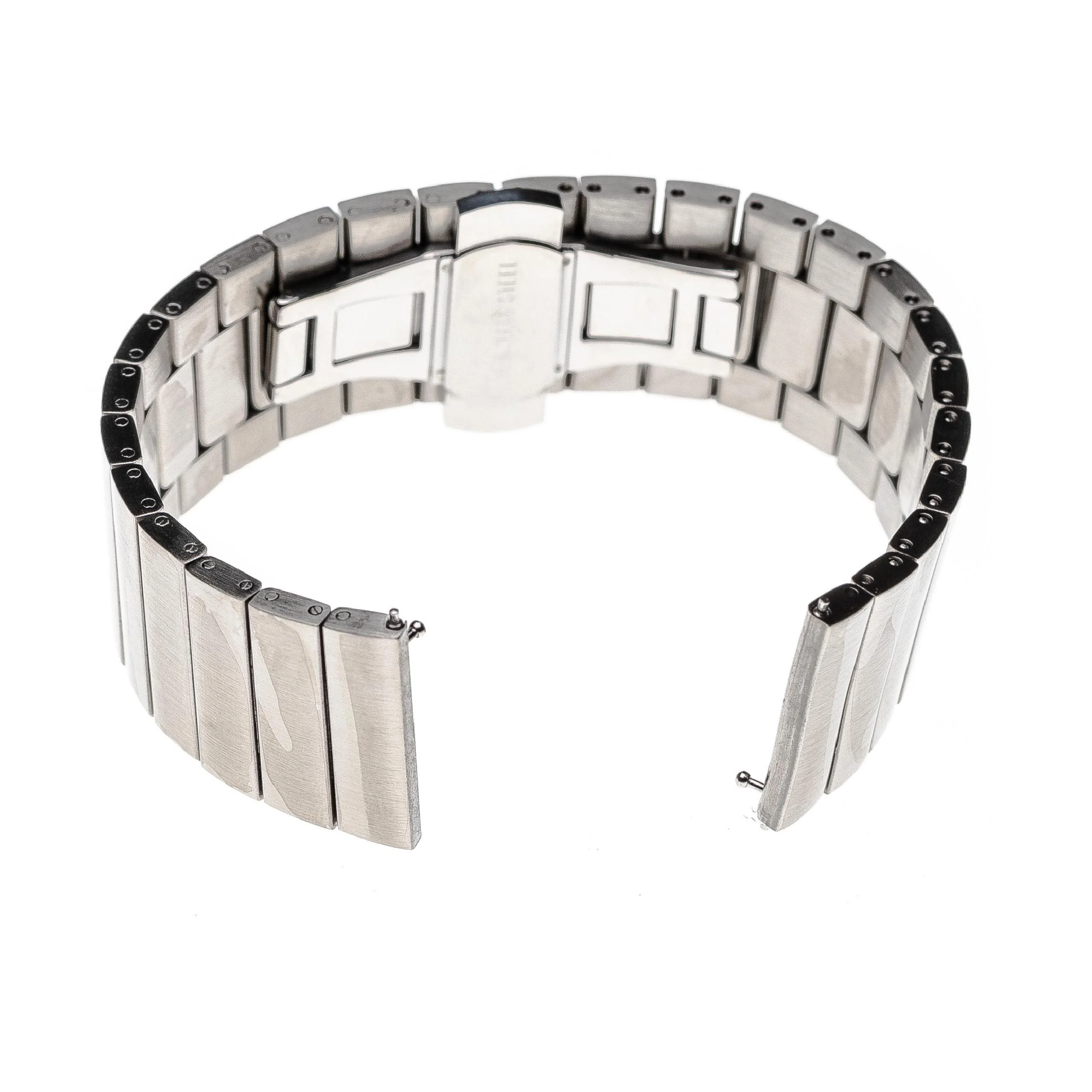 Bracelet pour montre intelligente Samsung Galaxy Watch - 17,4 cm de long, 20mm de large, acier inox, argenté