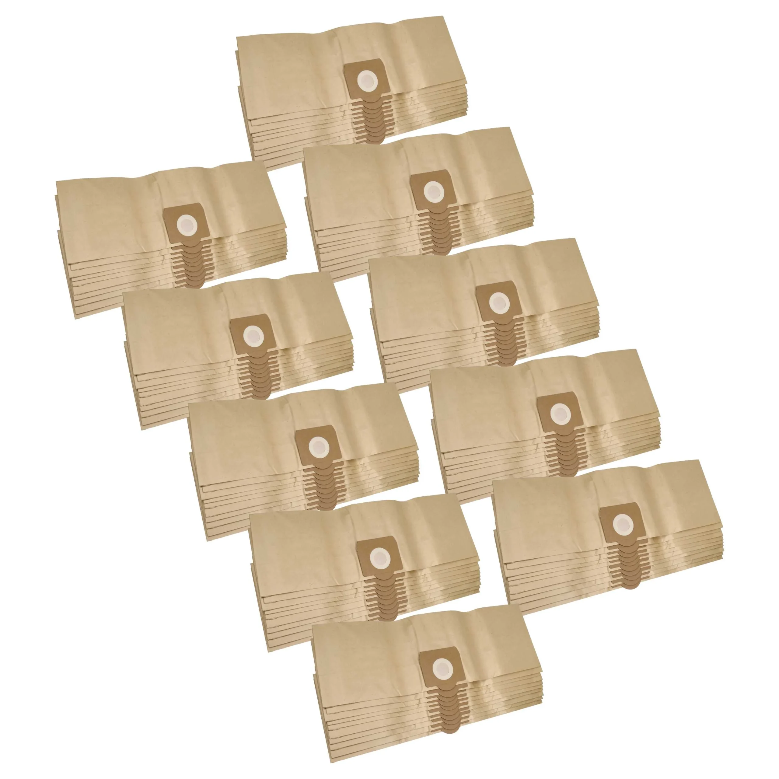 100x Sac remplace Bosch Typ X, Typ W pour aspirateur Tefal - papier