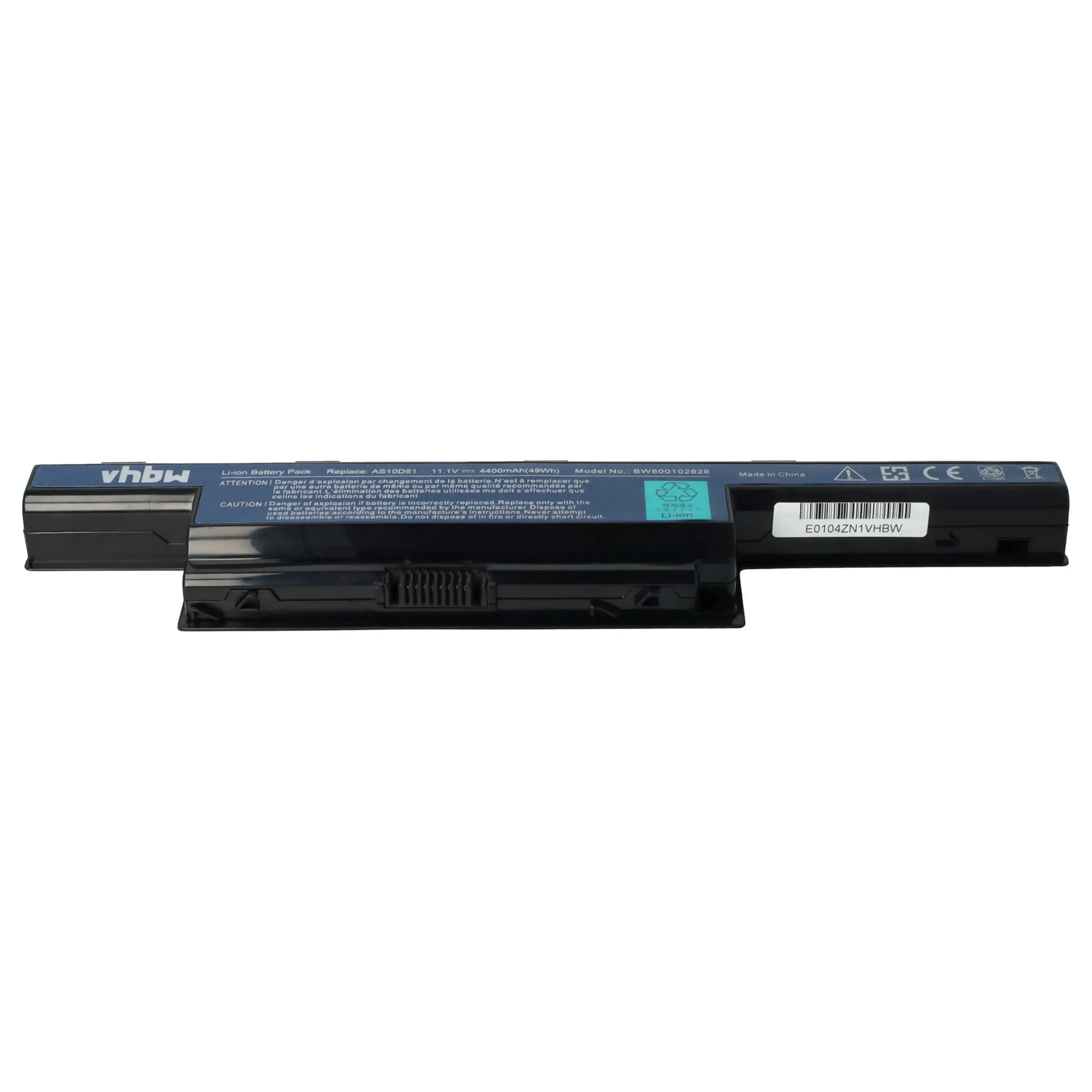 Batterie pour ordinateur portable Acer Aspire 7741G, 7750G, V3-771G- 4400mAh 11,1V Li-ion, noir