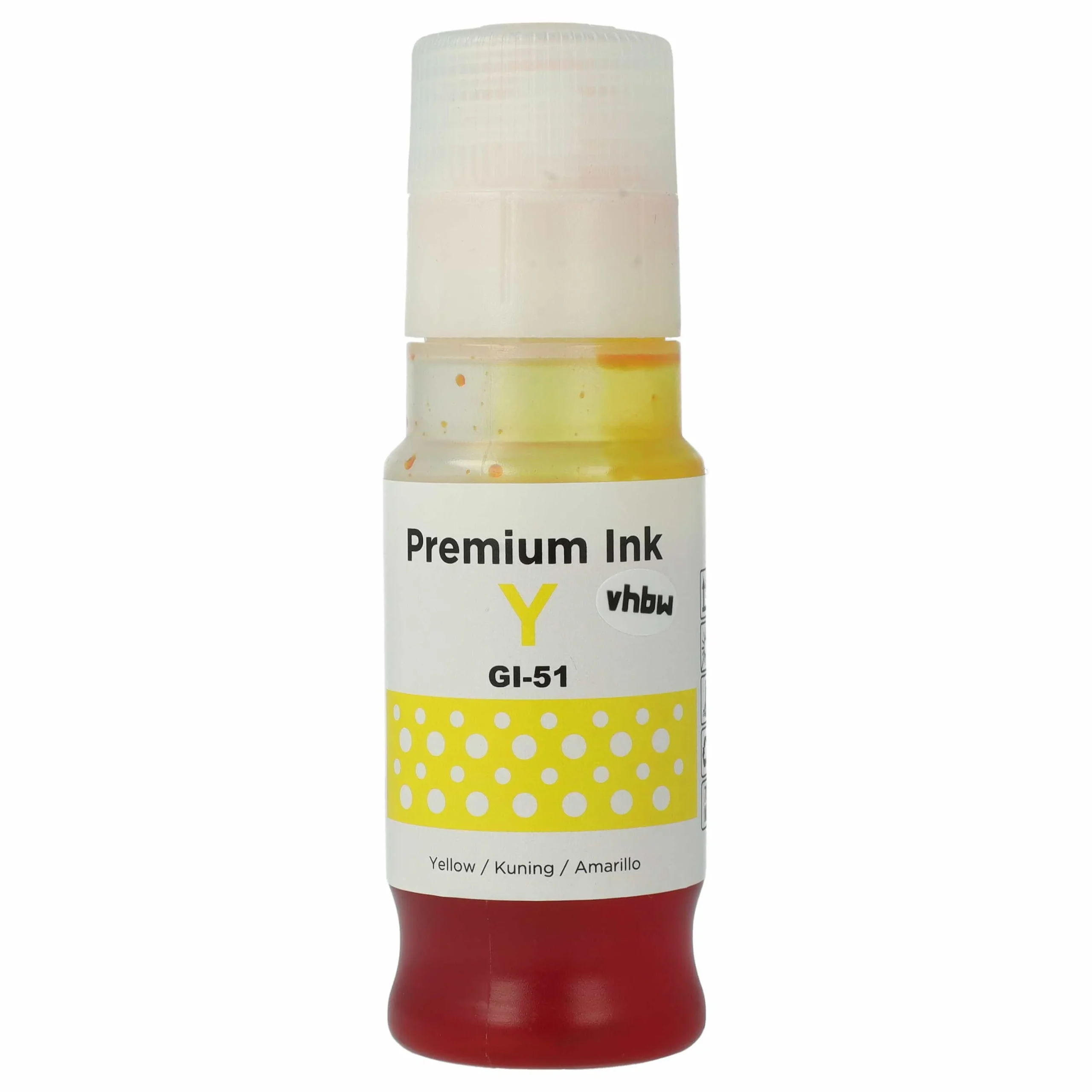 Encre rechargable jaune remplace Canon GI-11, GI-21, 4545C001, GI-41, GI-41Y pour imprimante dye Canon, 70ml