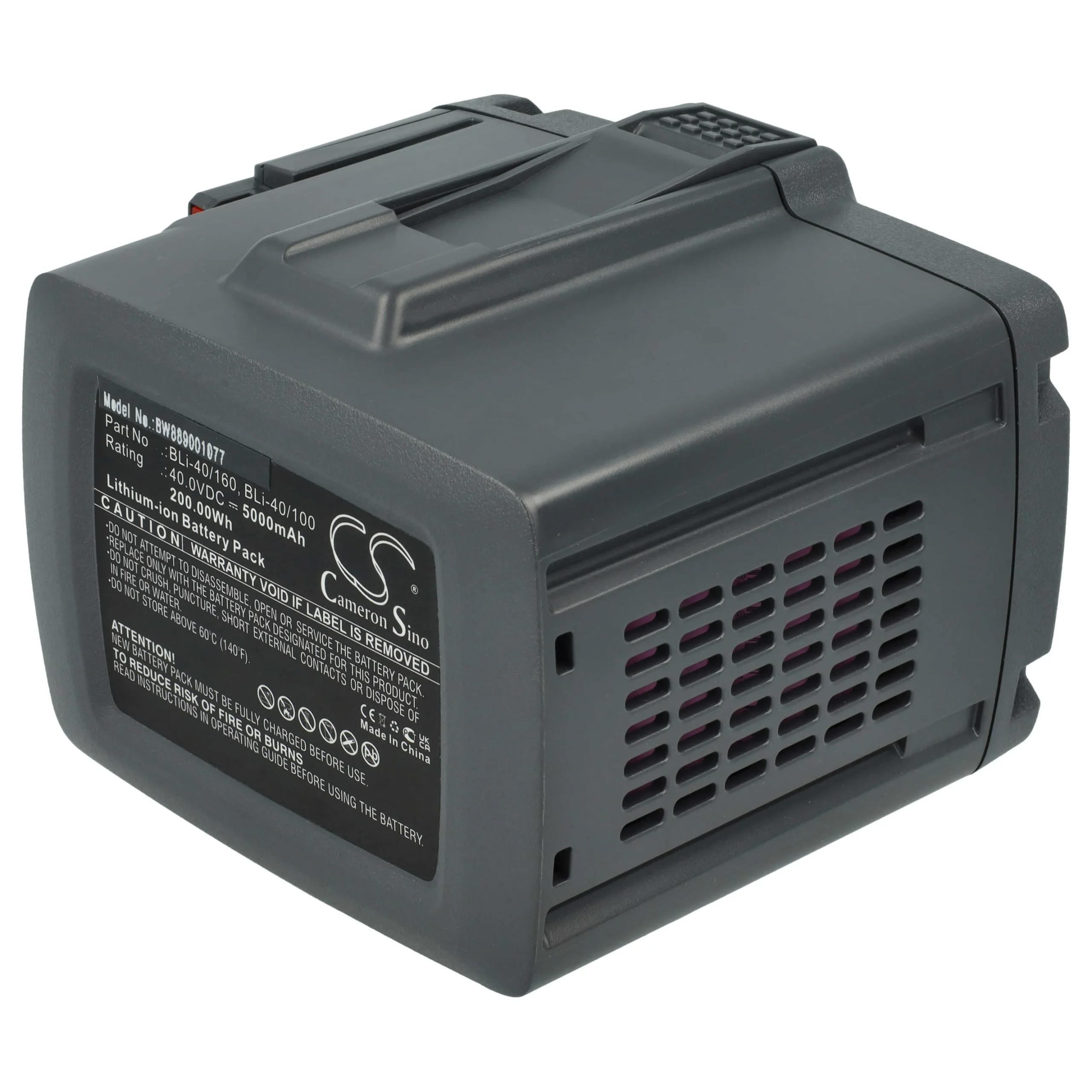 Batterie remplace Gardena 9842, BLi-40/100, 9843-20, 28311, 9843 pour outil de jardinage - 5000mAh 40V Li-ion