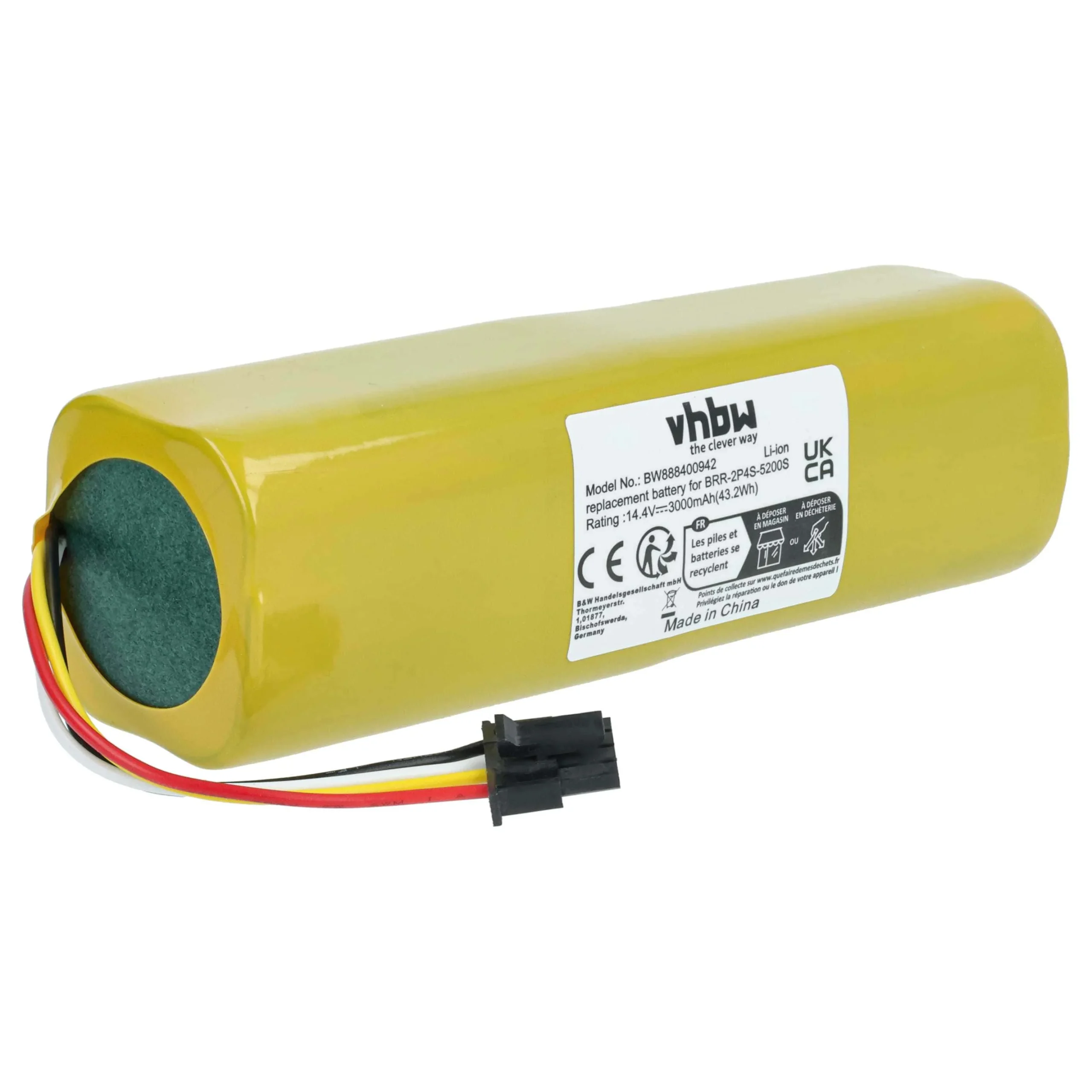 Batterie remplace Xiaomi 400-900-1755 Ruby_S pour robot aspirateur Dreame - 3000mAh 14,4V Li-ion