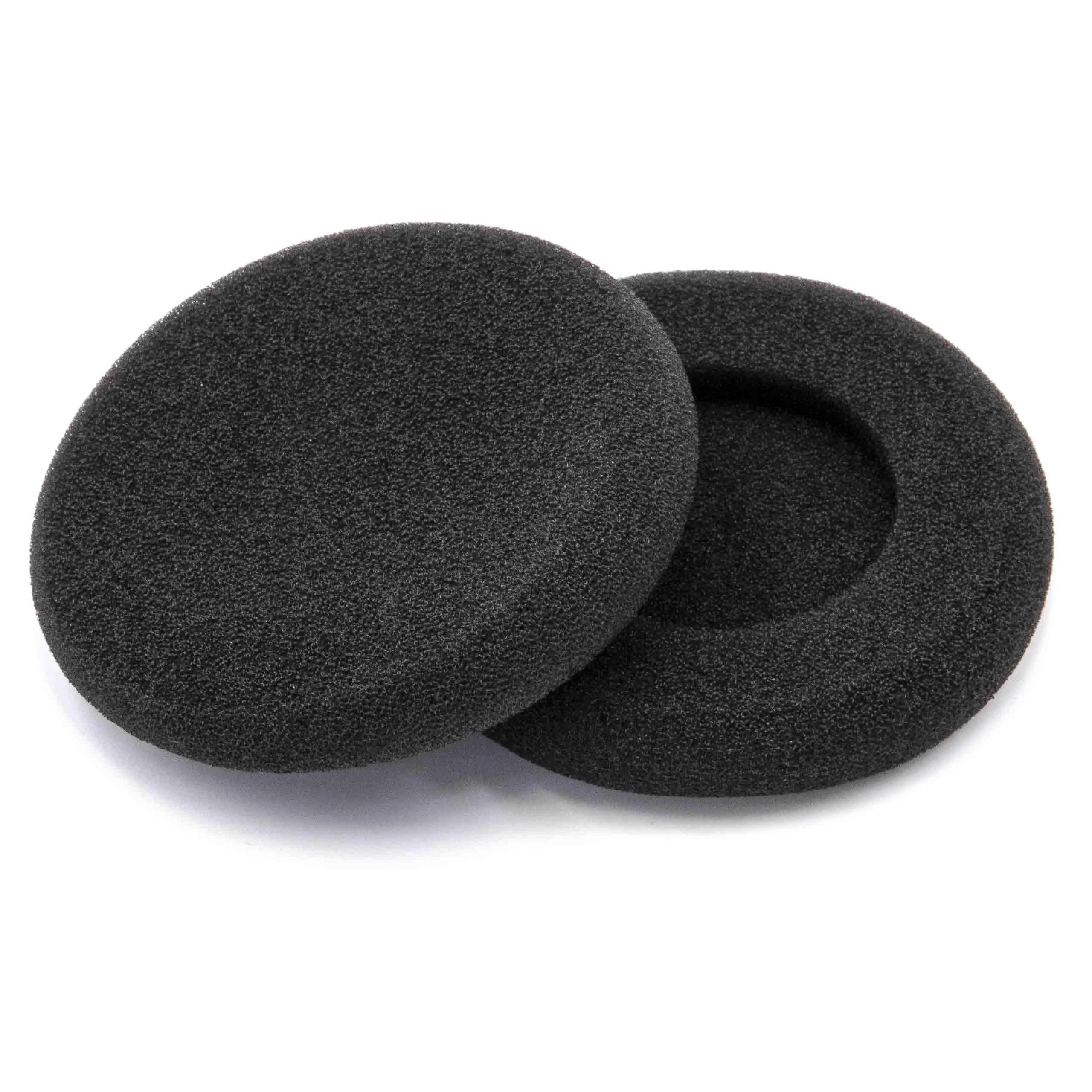 2x Coussinets d'oreille pour casques écouteurs Sennheiser, Koss Porta Pro - noir
