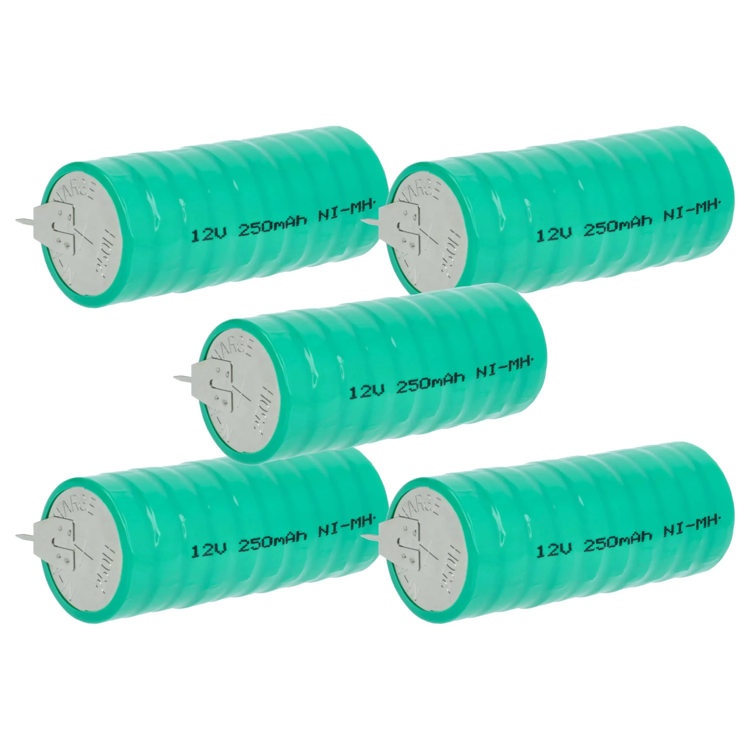 5x Piles bouton de type V250H pour le modélisme et autres - 250mAh 12V NiMH